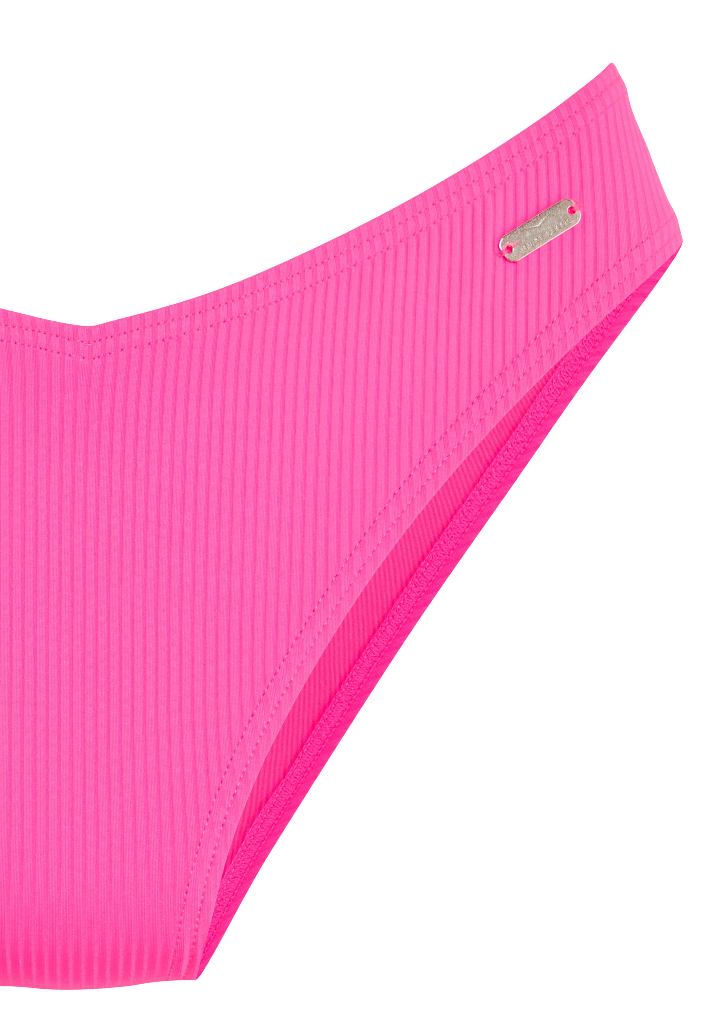Venice Beach Bikini-Hose Lucky aus gerippter Strukturware – Bild 4 von 5