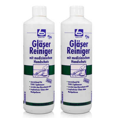 Dr. Becher 2x Dr. Becher Gläser Reiniger Premium 1 Liter Glasreiniger