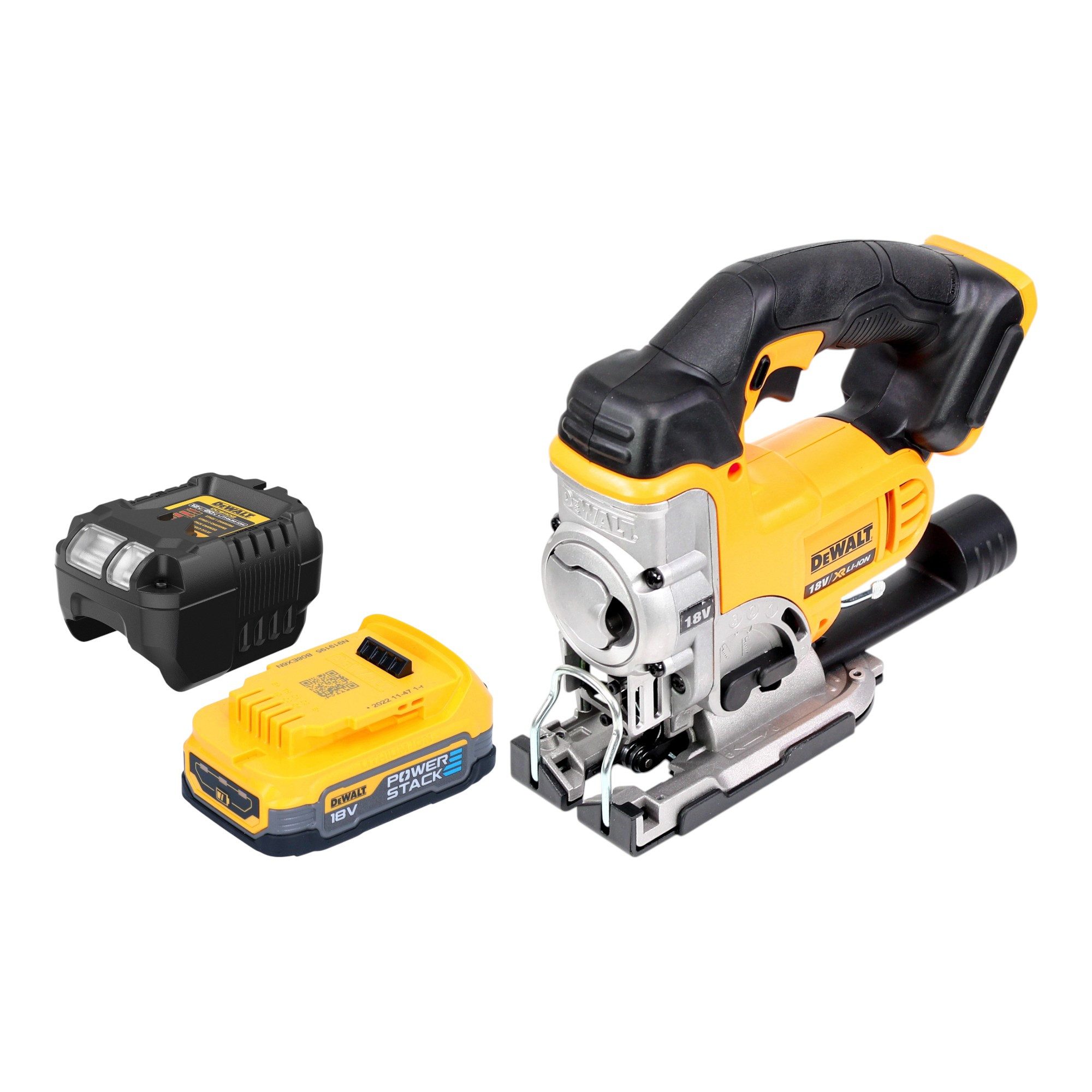 DeWalt Akku-Stichsäge DCS 331 E1 Akku Stichsäge 18 V + 1x Powerstack Akku 1,7 Ah + Ladegerät