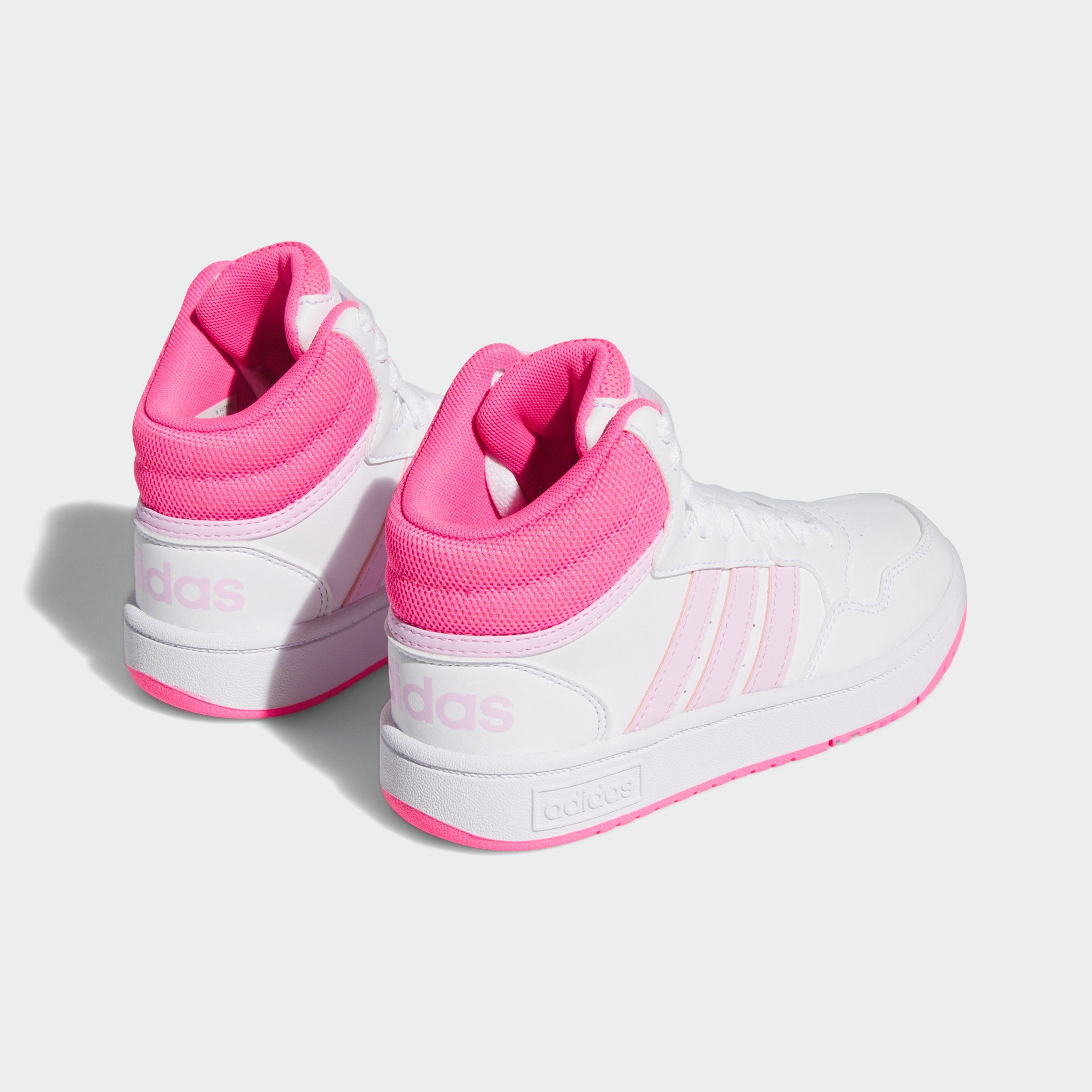 adidas Sportswear HOOPS MID weiß-rosa Sneaker