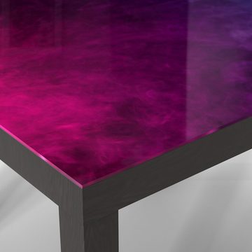 DEQORI Couchtisch 'Bunter Farbdunst', Glas Beistelltisch Glastisch modern