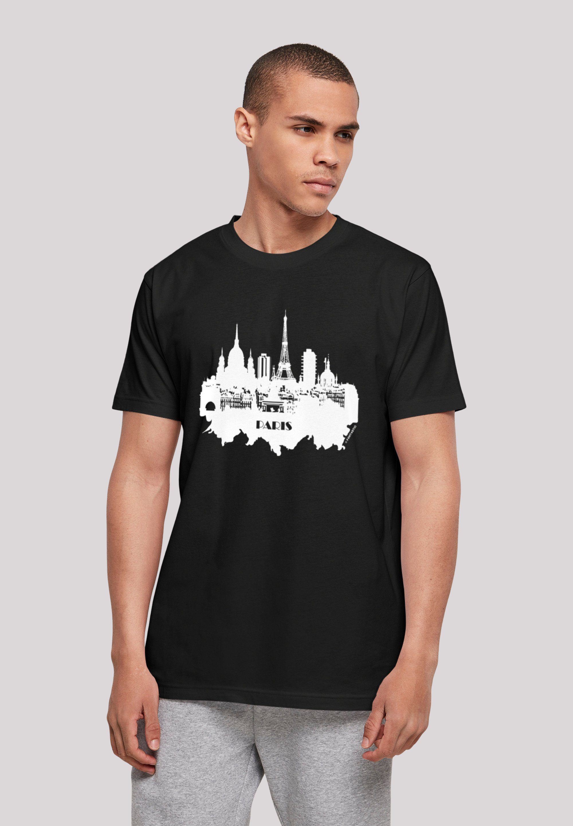 F4NT4STIC T-Shirt PARIS SKYLINE TEE Print schwarz