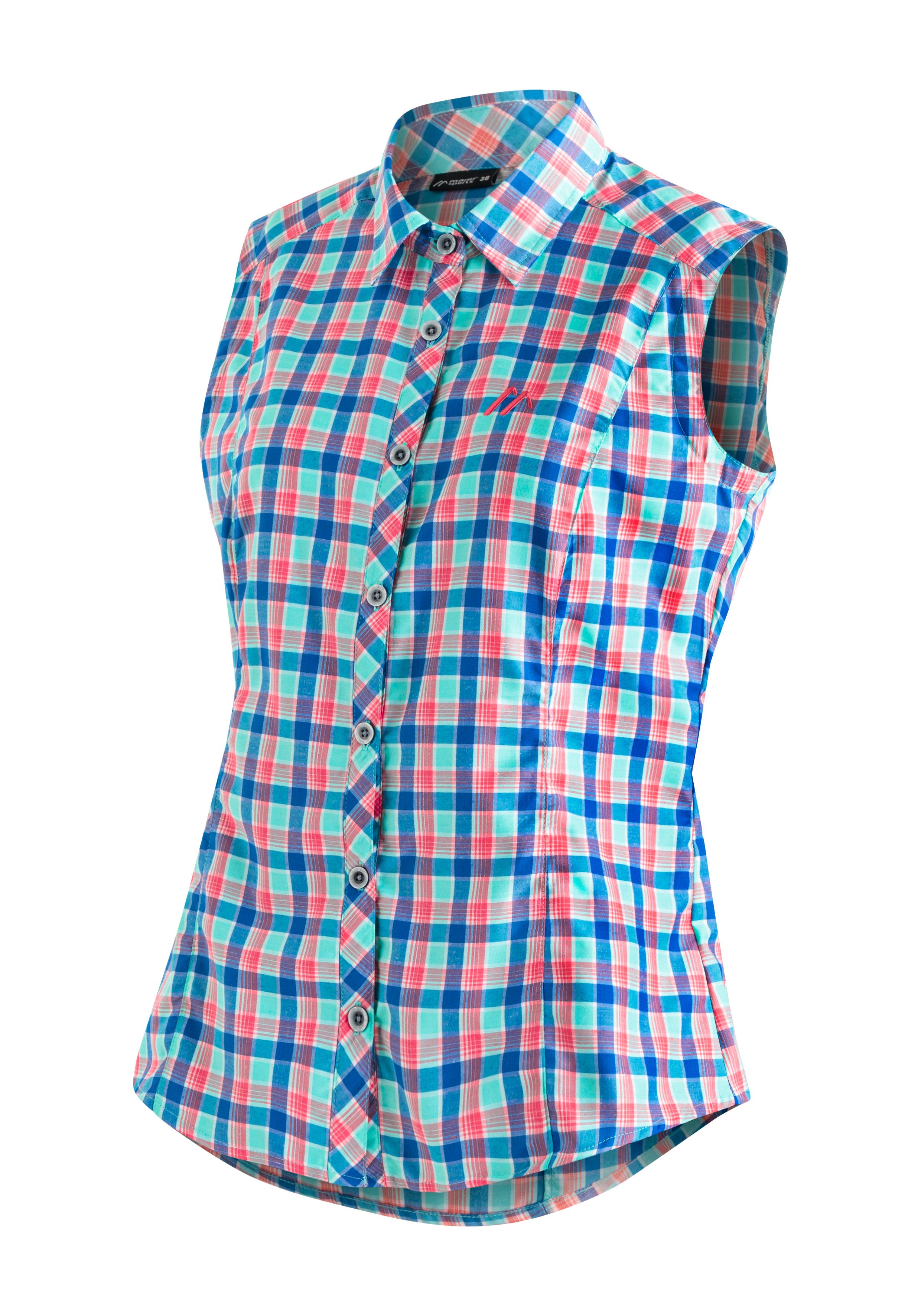 Maier Sports Funktionsbluse Paloma Karierte, ärmellose günstig online kaufen