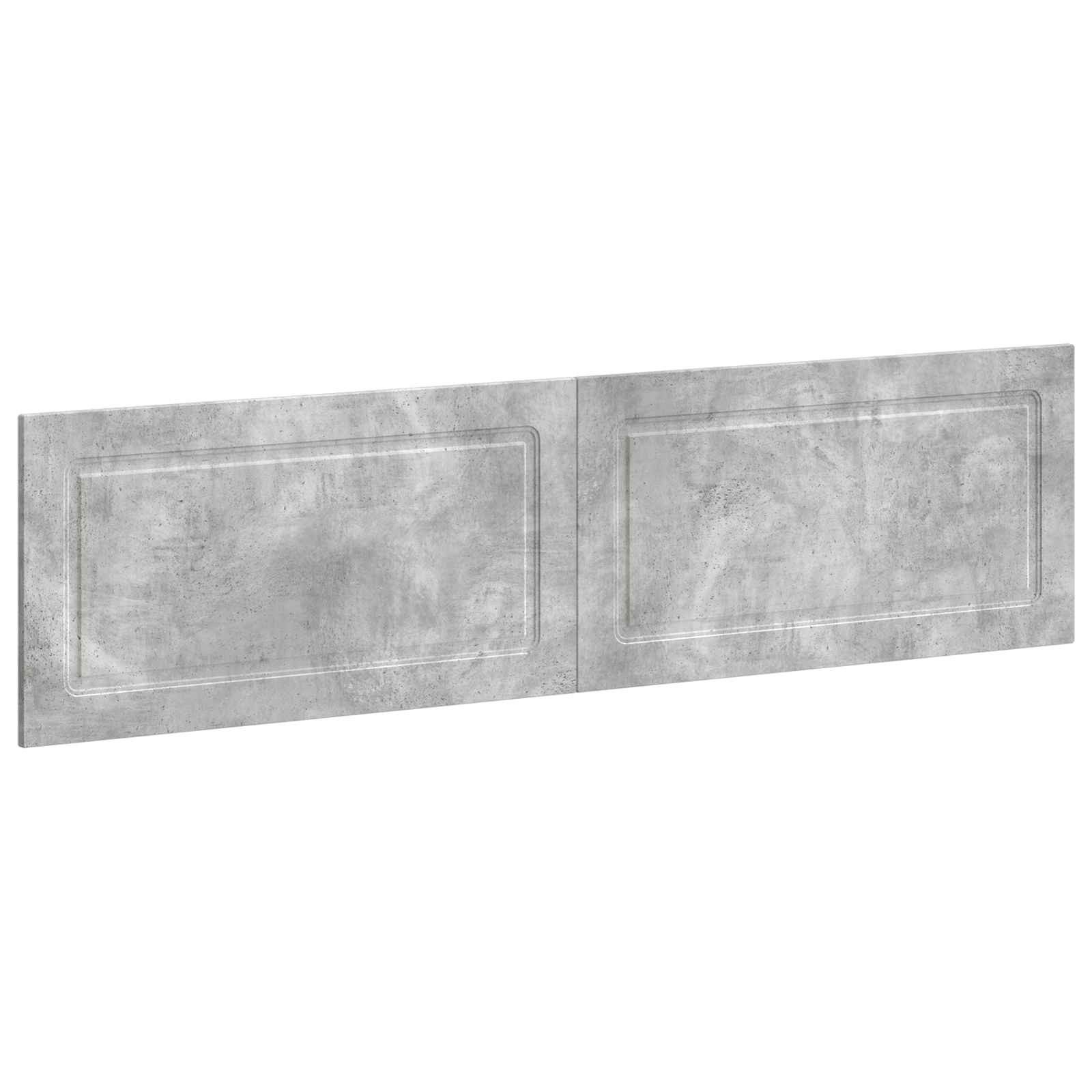 vidaXL Bett Wandmontiertes Kopfteil UTRECHT Betongrau Holzwerkstoff