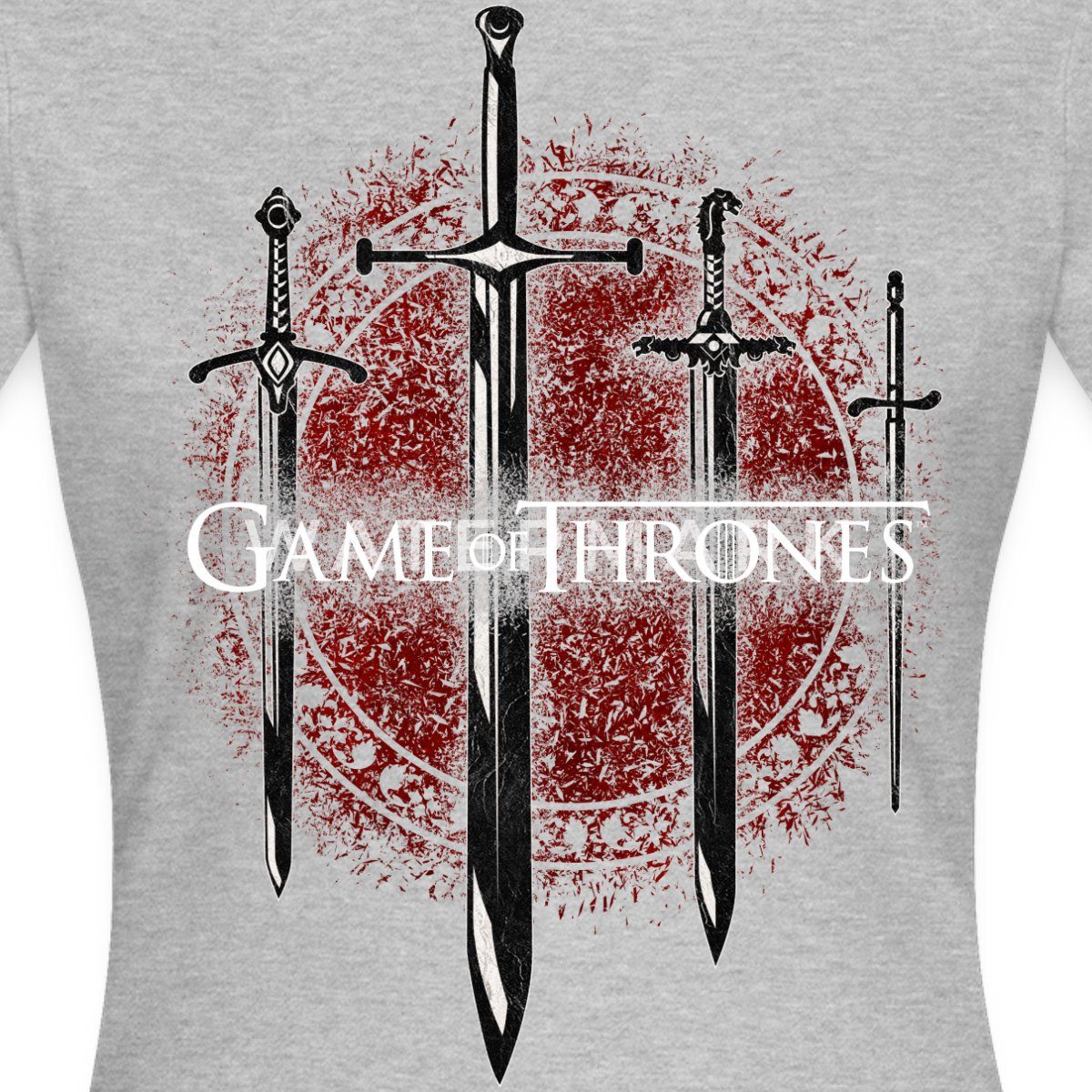 Spreadshirt T-Shirt Game Of Thrones Schwerter Der Häuser Frauen T-Shirt (1-tlg) Slim Fit, fällt klein aus
