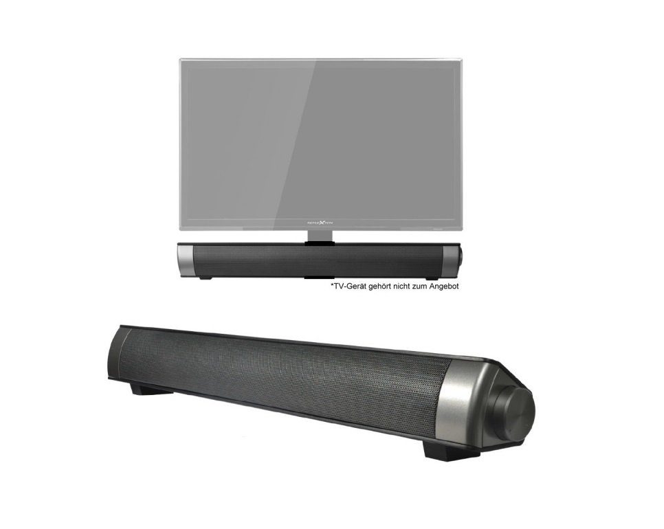 Reflexion SB100 Soundbar 2.0 Stereo (48 W, Passend und optimiert für alle Reflexion-TV Geräte (19" - 24" Zoll)