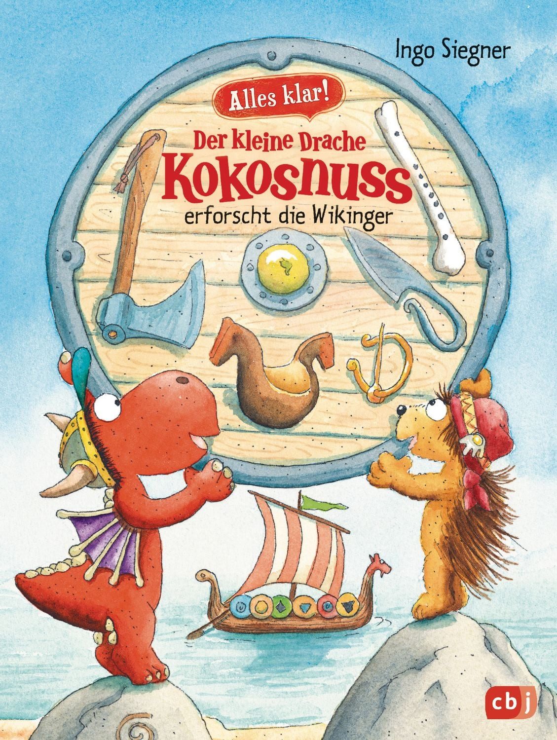 Kinderbuch Alles klar! Der kleine Drache Kokosnuss erforscht die Wikinger Mit zah Ingo Siegner