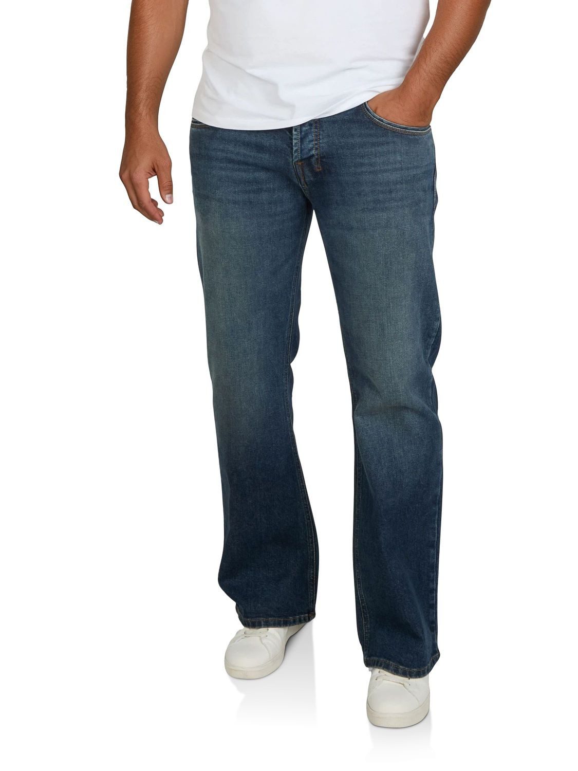 riverso Bootcut-Jeans Herren Jeanshose RIVAlan Bootcut Fit Denim Hose mit Stretch