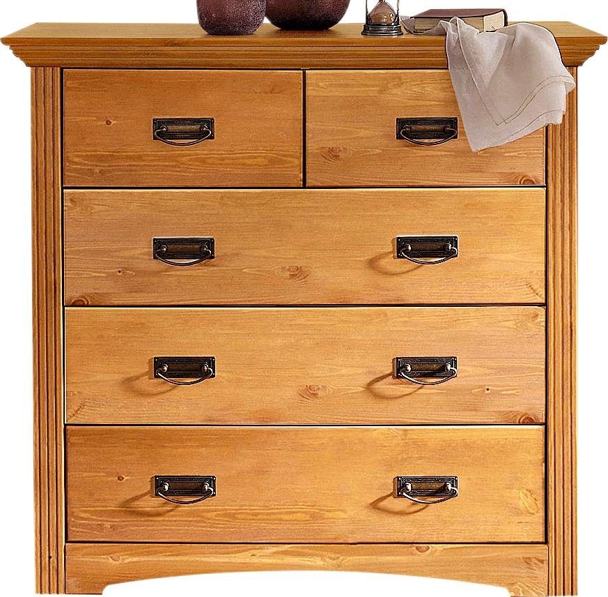 OTTO home Schubkastenkommode Konrad, Kommode, im Landhausstil, rustikal, Breite 94 cm, aus massiver, FSC®-zertifizierter Kiefer