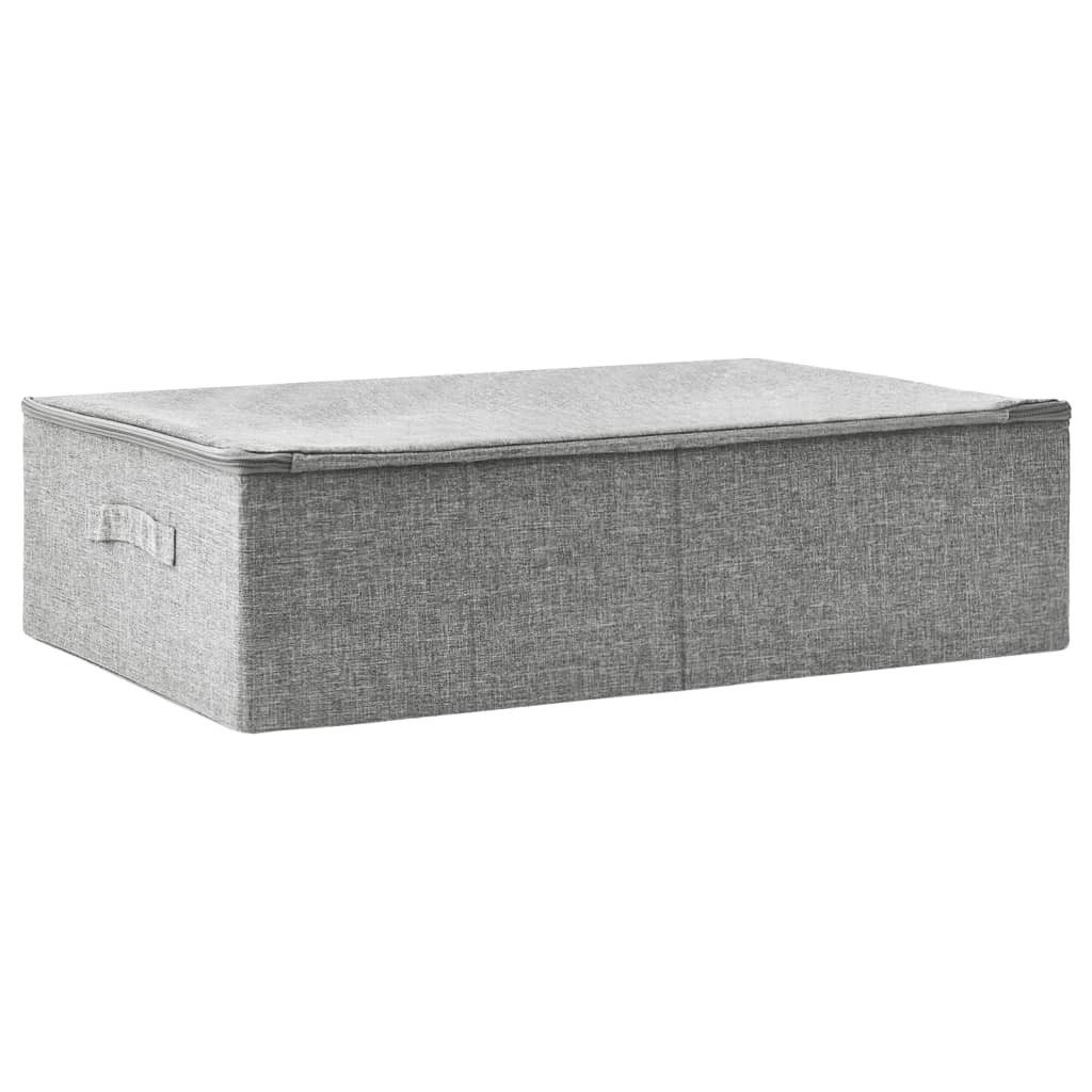 vidaXL Aufbewahrungsbox, Ordnungsbox Stoff 70x40x18 cm Grau