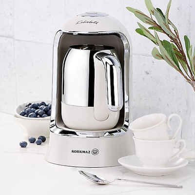 Korkmaz Mokkamaschine Espresso Kaffee Maschine Kahvekolik A860-12 Vanilla, Einfache Bedienung