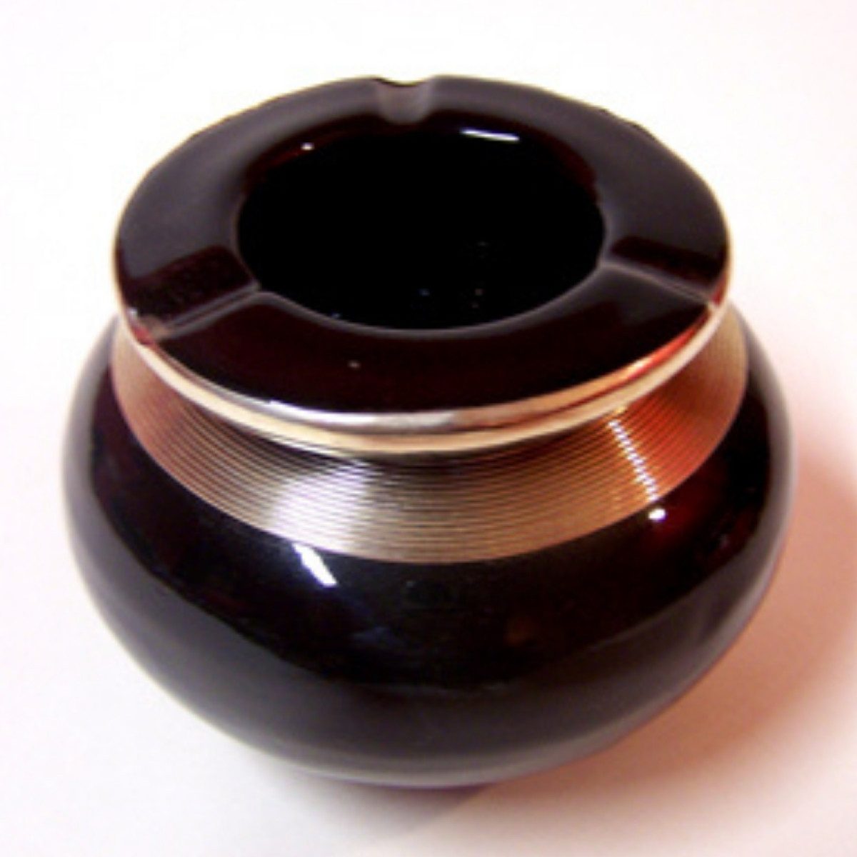 Marrakesch Orient & Mediterran Interior Aschenbecher Marokkanischer Aschenbecher Cariba Deko aus Keramik in Schwarz 11 cm, Handarbeit