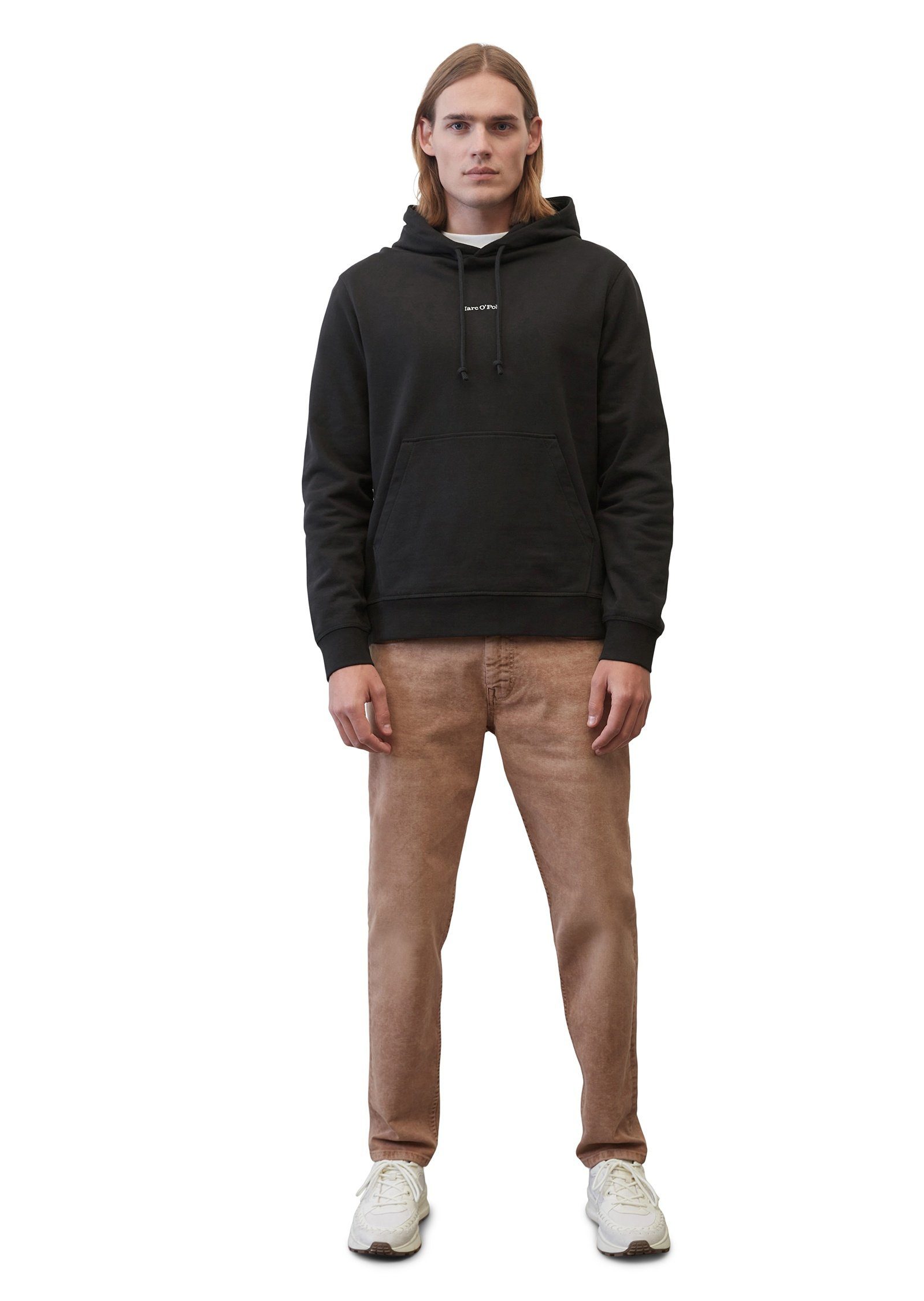 Marc O'Polo Sweatshirt aus reiner schwarz Bio-Baumwolle