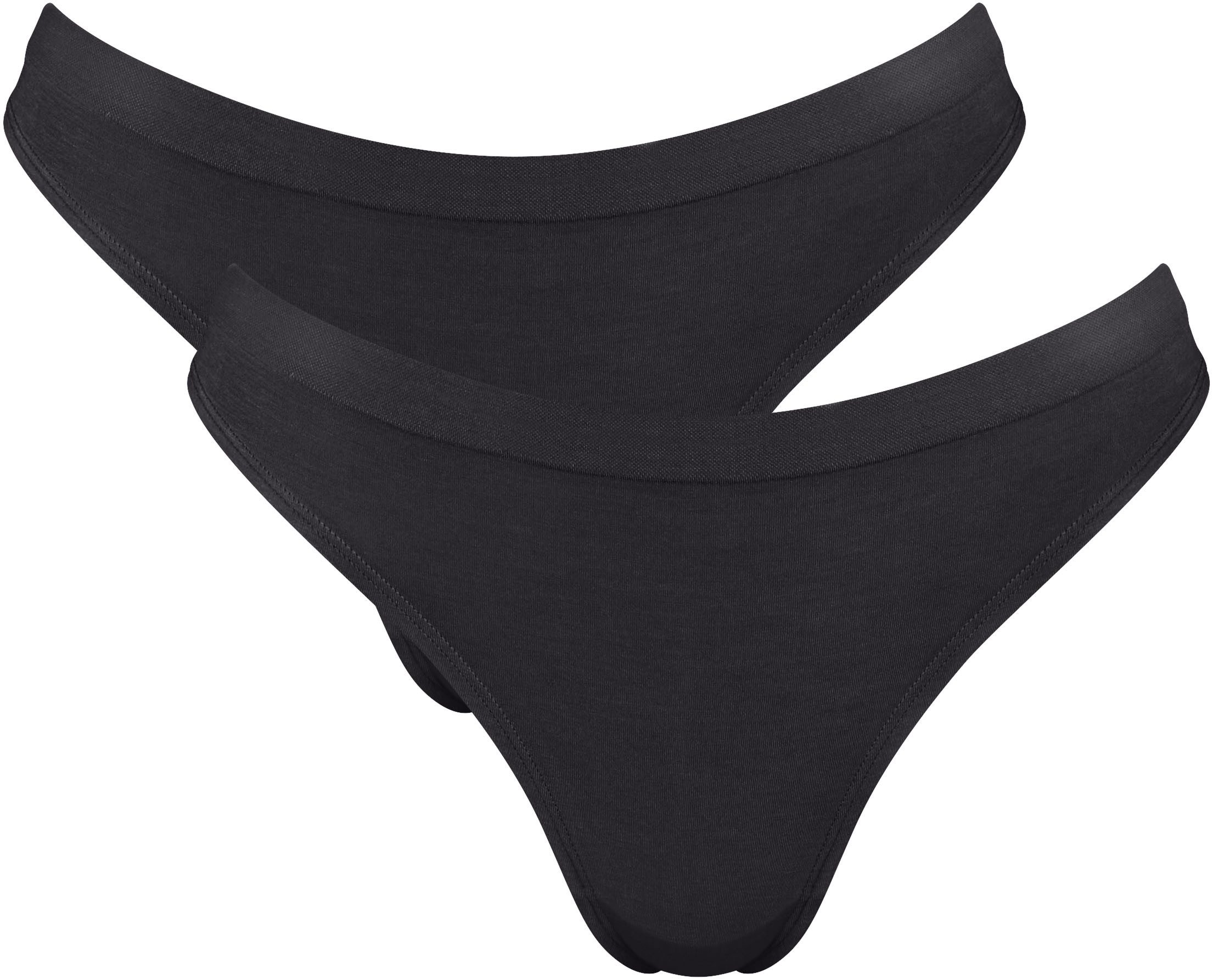 sloggi Tanga GO Sense (2er Pack) Modalmix, nahtlos, flacher Saum, elastisch, weich