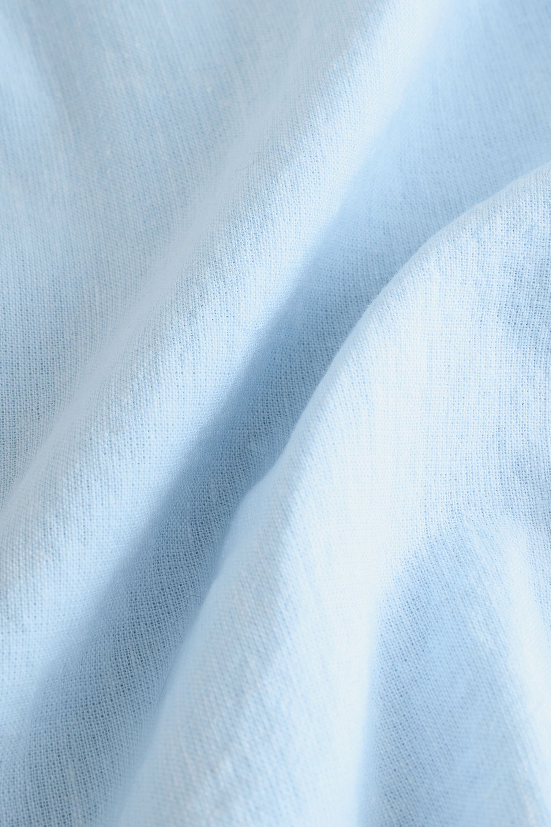 Next Langarmhemd Langärmeliges Hemd mit Grandadkragen (1-tlg)