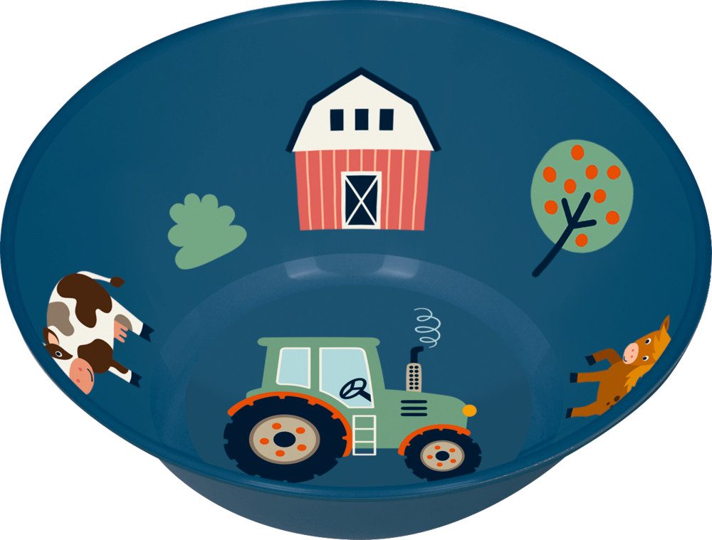 COPPENRATH DIE SPIEGELBURG Kinderschale Schale Traktor Ed. 2 - Wenn ich mal groß bin, Polypropylen, (Set, 1-tlg), Pflegeleicht und alltagstauglich