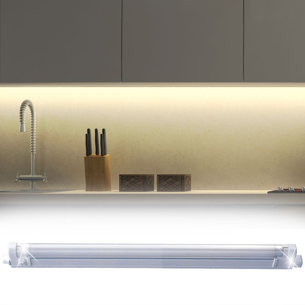 etc-shop Unterschrankleuchte, Leuchtmittel nicht inklusive, Design Unter Bau Leuchte Wand Lampe Küchen Esszimmer Strahler Leiste