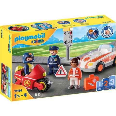 Playmobil® Konstruktions-Spielset Helden des Alltags (71156), Playmobil 1-2-3, (8 St), Made in Europe