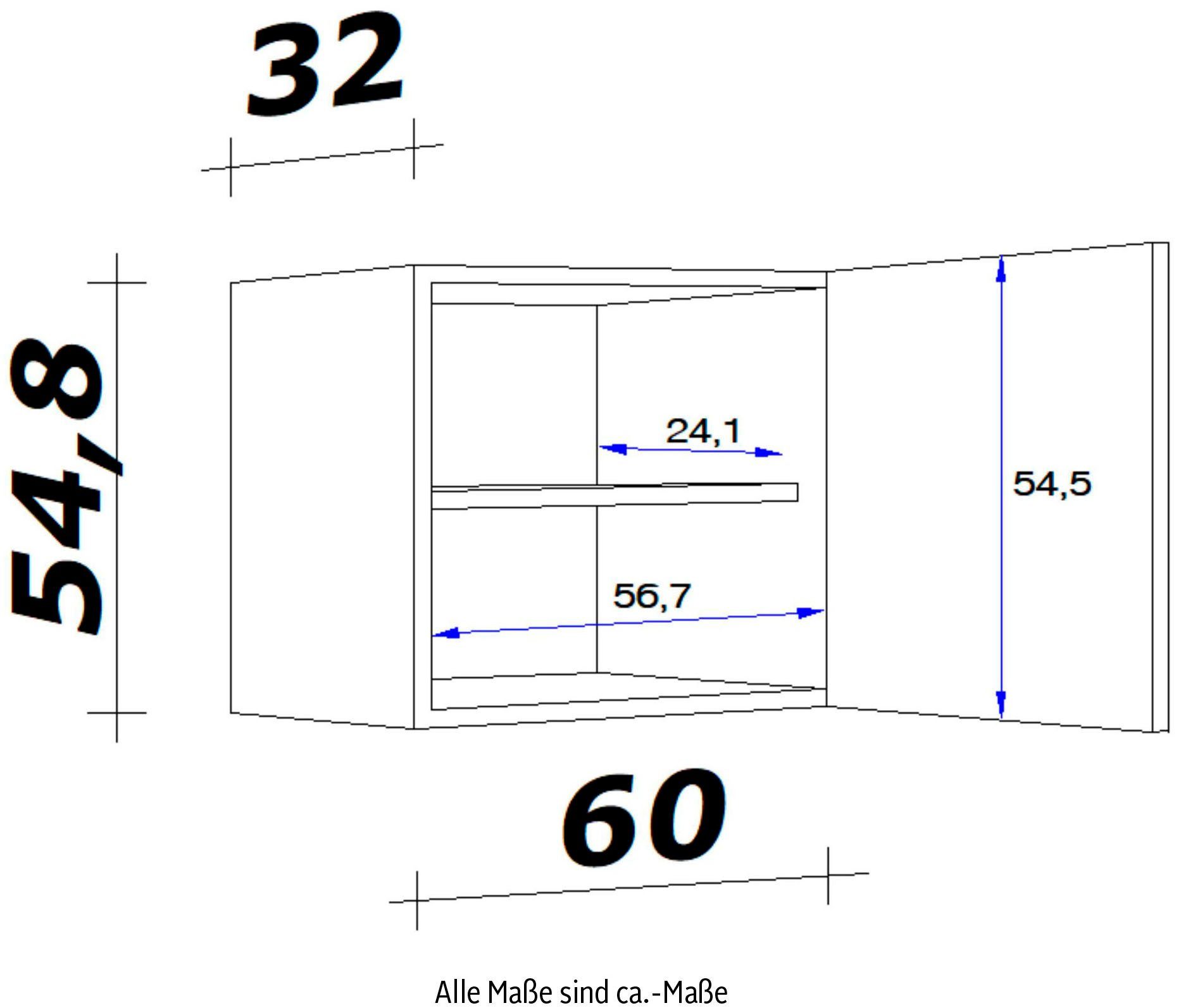 Flex-Well Hängeschrank Morena (B x H x T) 60 x 54,8 x 32 cm – Bild 4 von 5