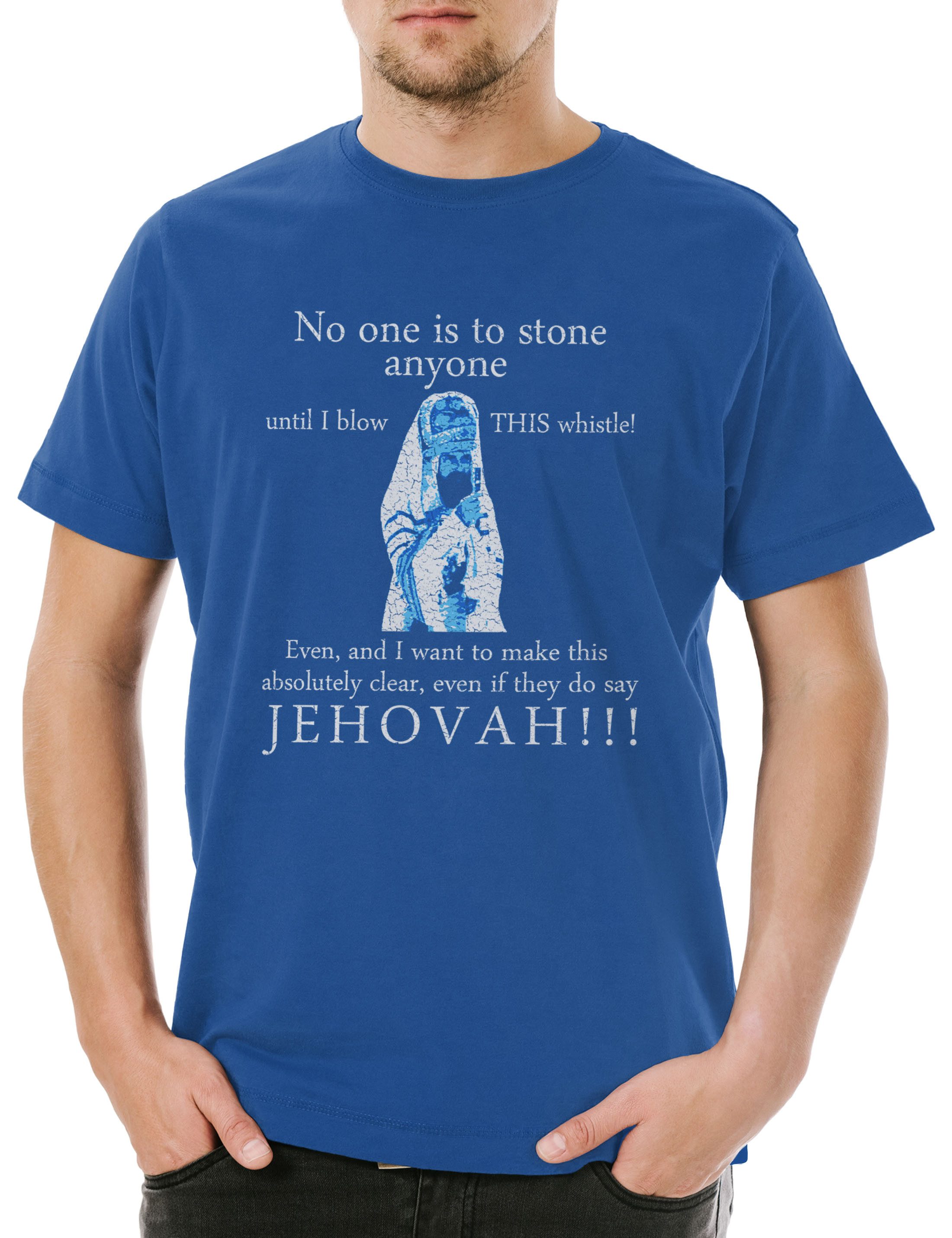 Urban Backwoods Print-Shirt Jehovah Herren T-Shirt Monty Des Brian Das Leben Python Life of Leben (1-tlg) Schwanzus Longus Fun Film