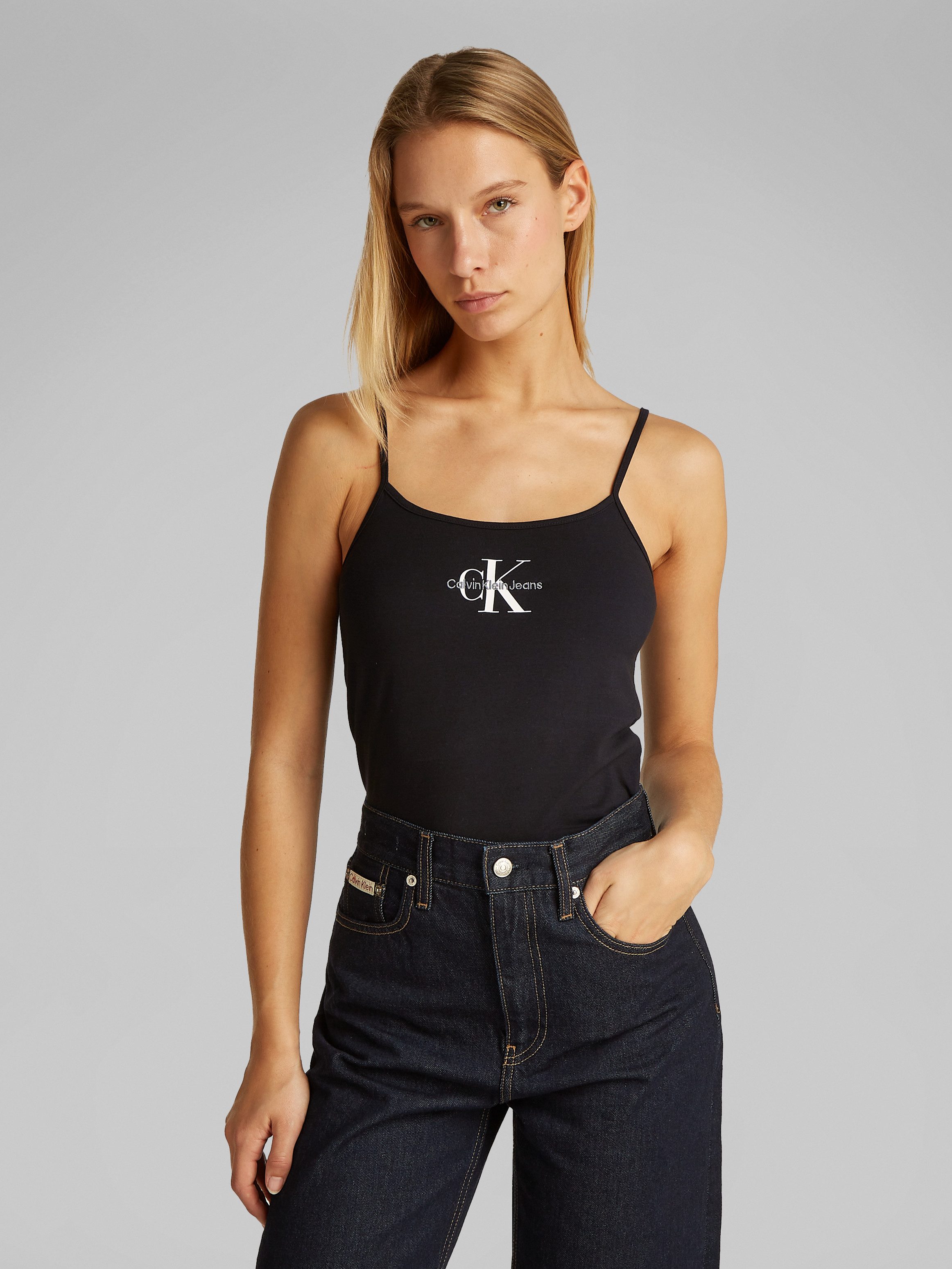 Calvin Klein Jeans T-Shirt MONOLOGO STRAPPY günstig online kaufen