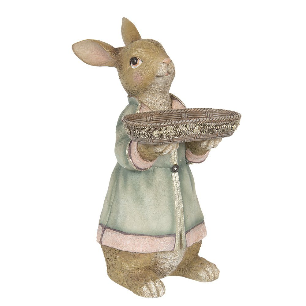 Clayre & Eef Osterfigur Clayre & Eef Dekofigur Kaninchen braun Polyresin 23 x 17 x 36 cm