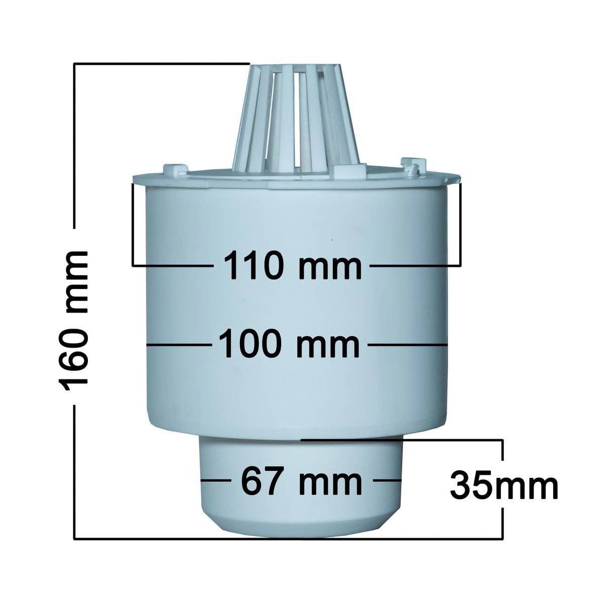 ACO Severin Ahlmann GmbH & Co. KG Entwässerungsrinne Geruchsverschluss, 3-teilig, 3-St., universell für die Rinnenkörper von ACO Self Standardline und Euroline