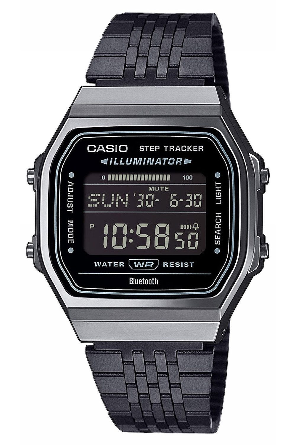 CASIO VINTAGE Digitaluhr Vintage Iconic Bluetooth Schwarz günstig online kaufen