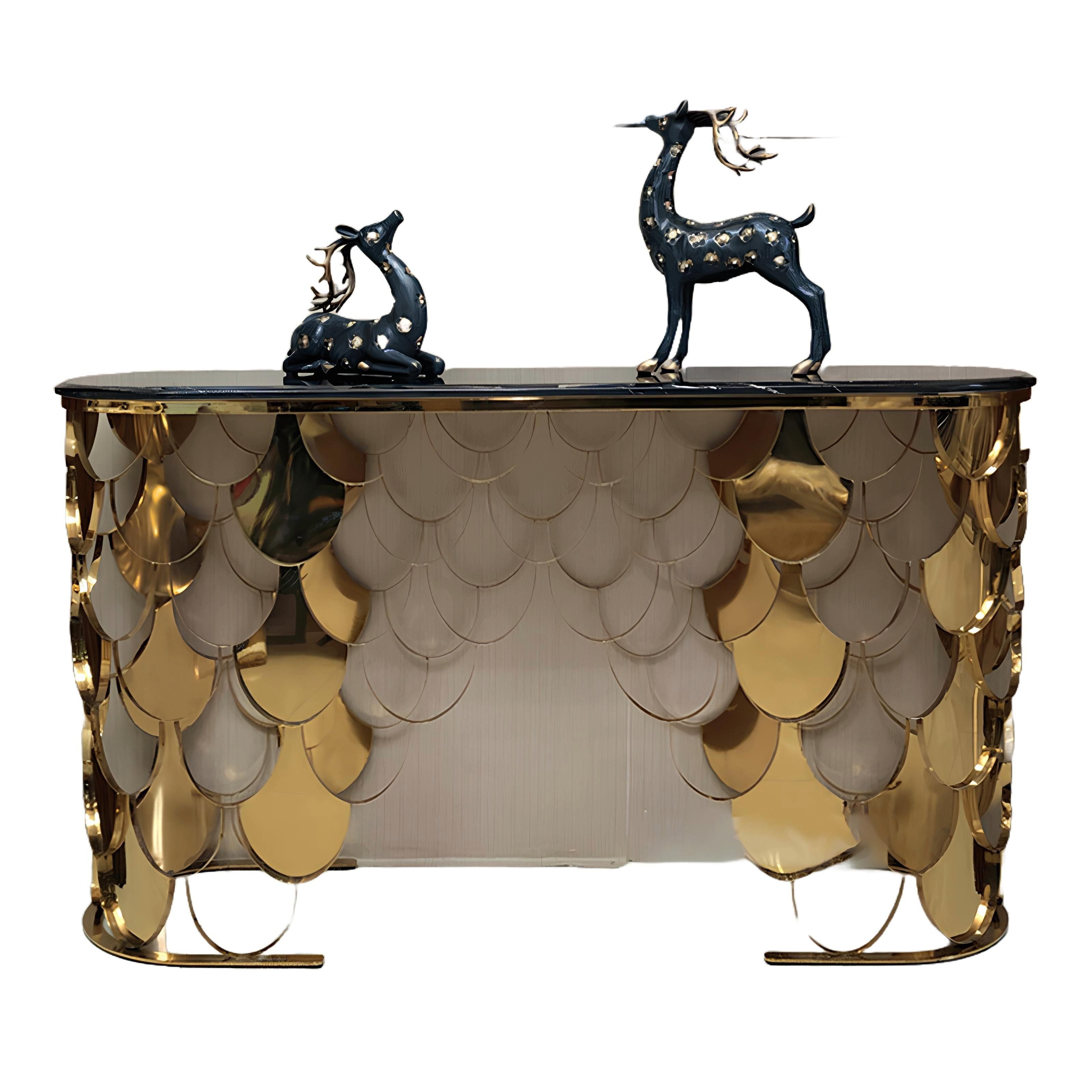 JVmoebel Konsolentisch Modern Designer Konsolentisch Gold Einrichtung Beistelltisch Neu (1-St., Konsolentisch), Made in Europa