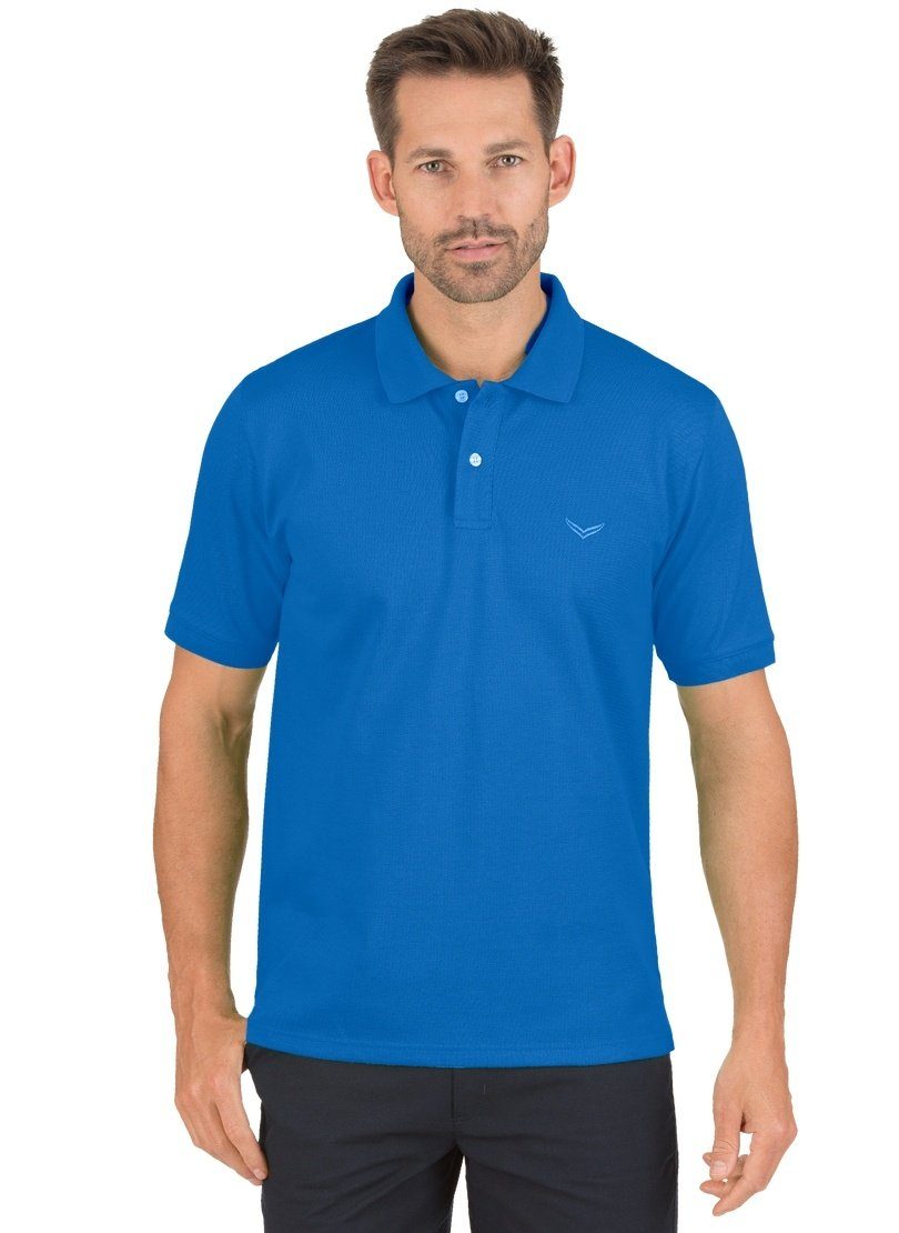 TRIGEMA Trigema Poloshirt Poloshirt electric-blue Piqué DELUXE