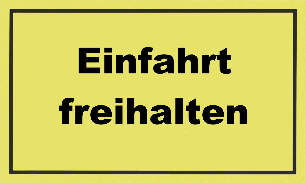 Conmetall Warnschild Conmetall Hinweisschild Einfahrt freihalten 200 x