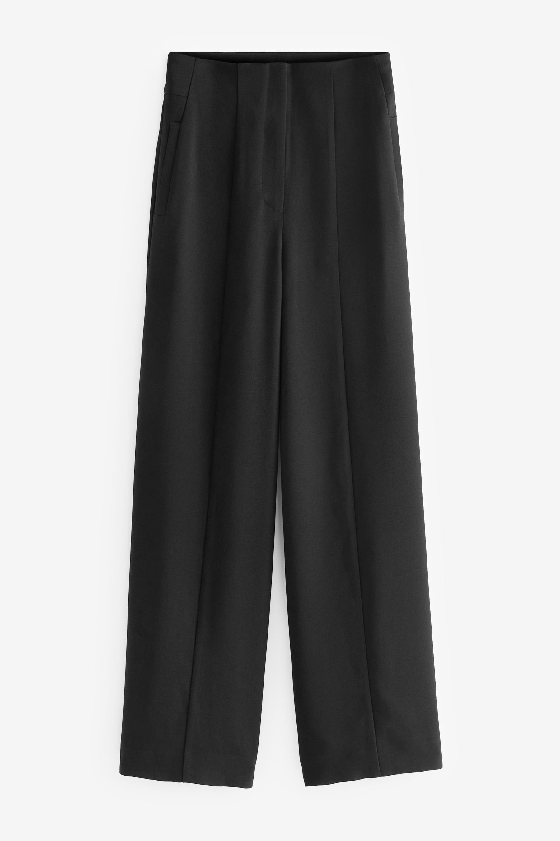 NEXT Stoffhose Figurbetonte Hose mit besonders weitem Bein 1-tlg mehr