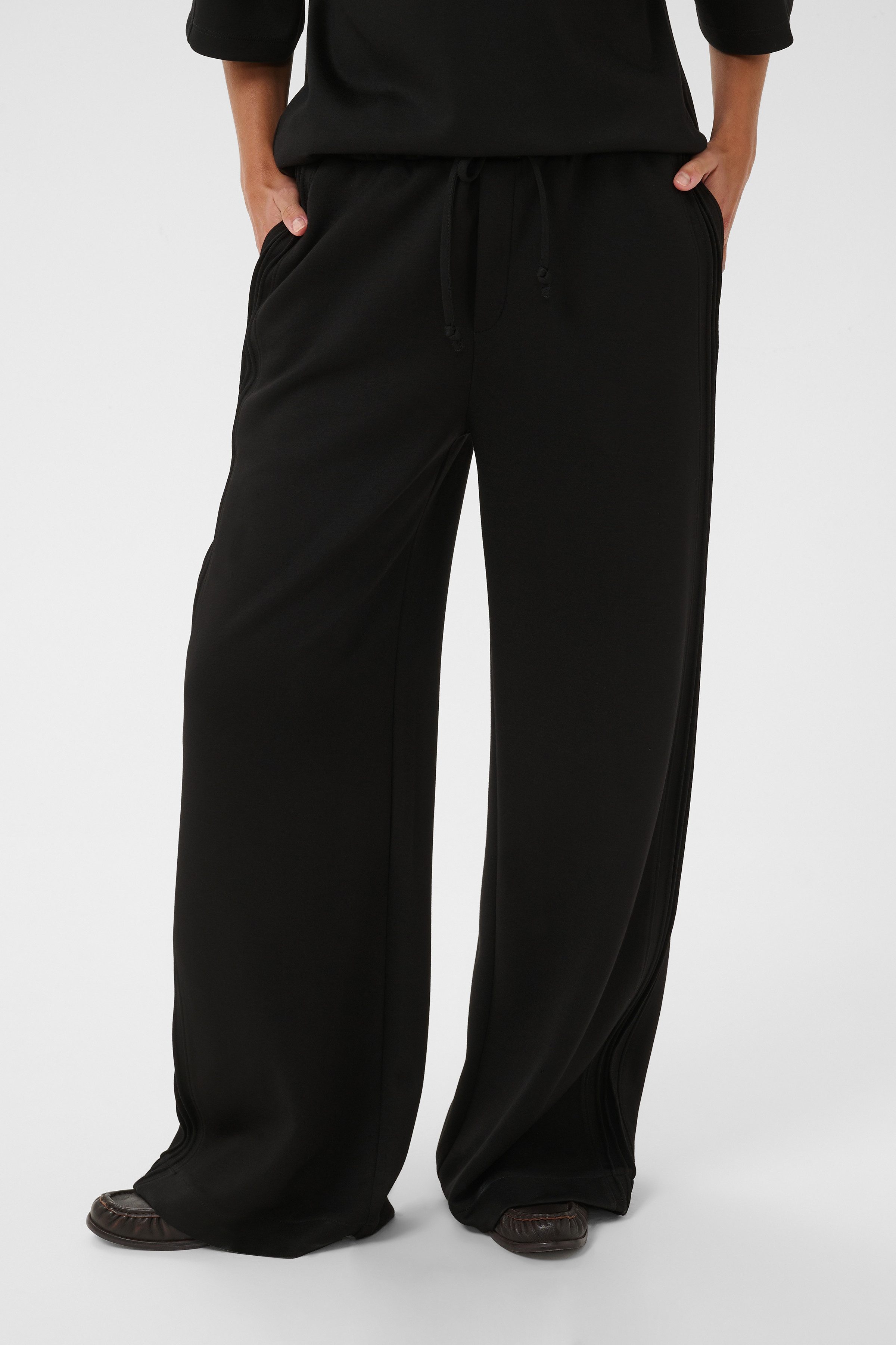 Saint Tropez Loungehose TheoSZ Pant Materialmix, Loose fit