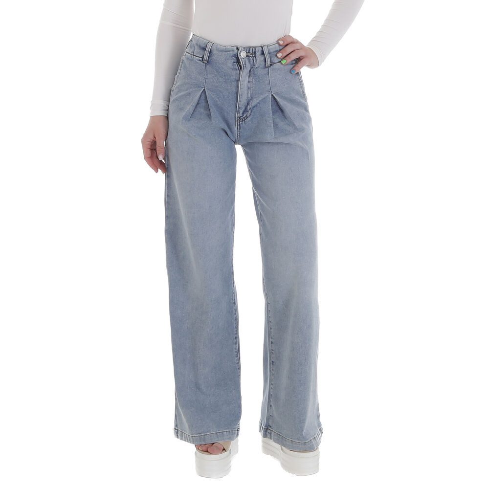 Ital-Design Weite Jeans Hoch taillierte weit günstig online kaufen