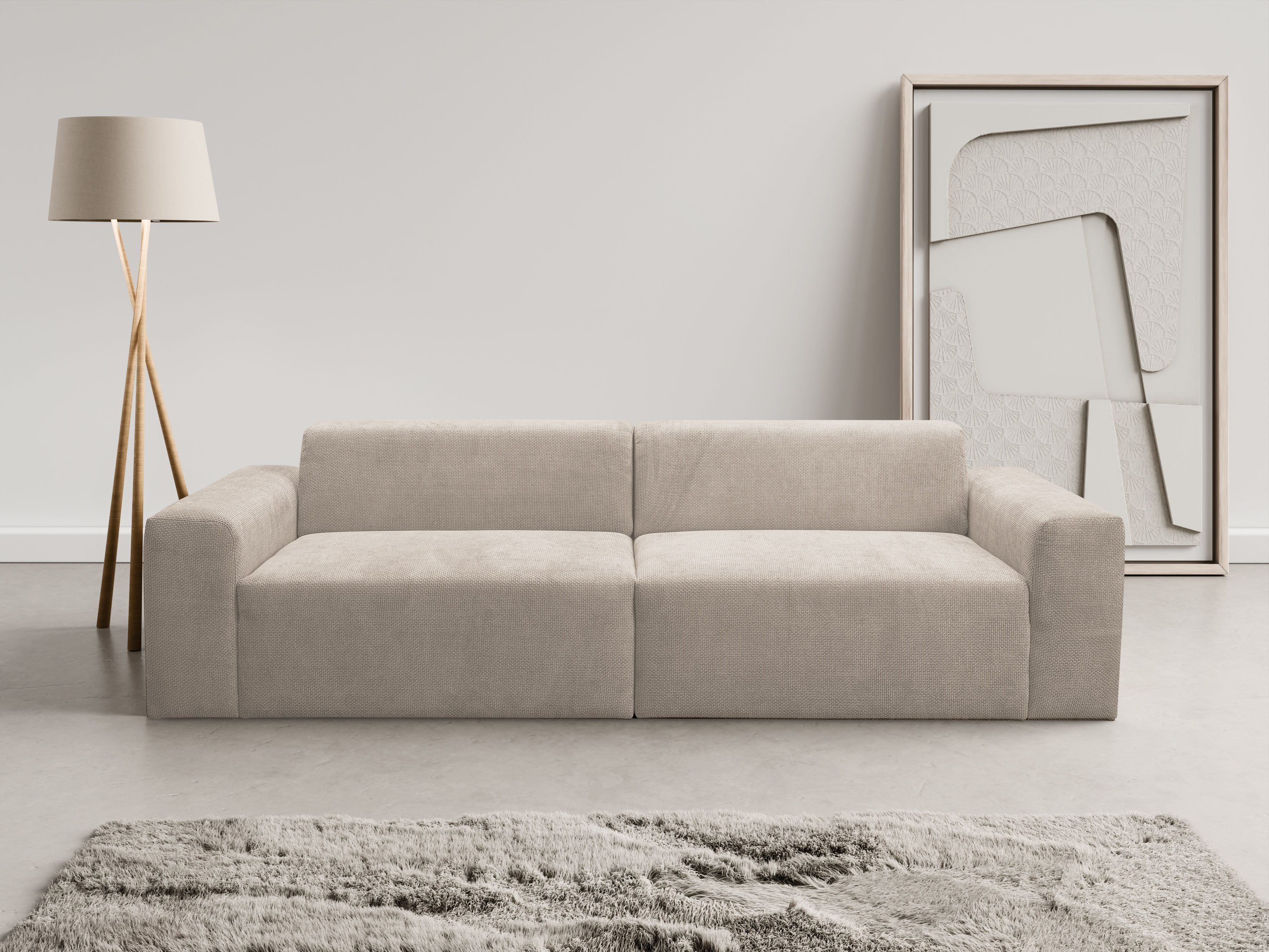 WERK2 Sofa "Zeus 3-Sitzer, Big-Sofa, Breite 256cm, Tiefe 105cm, modern und günstig online kaufen