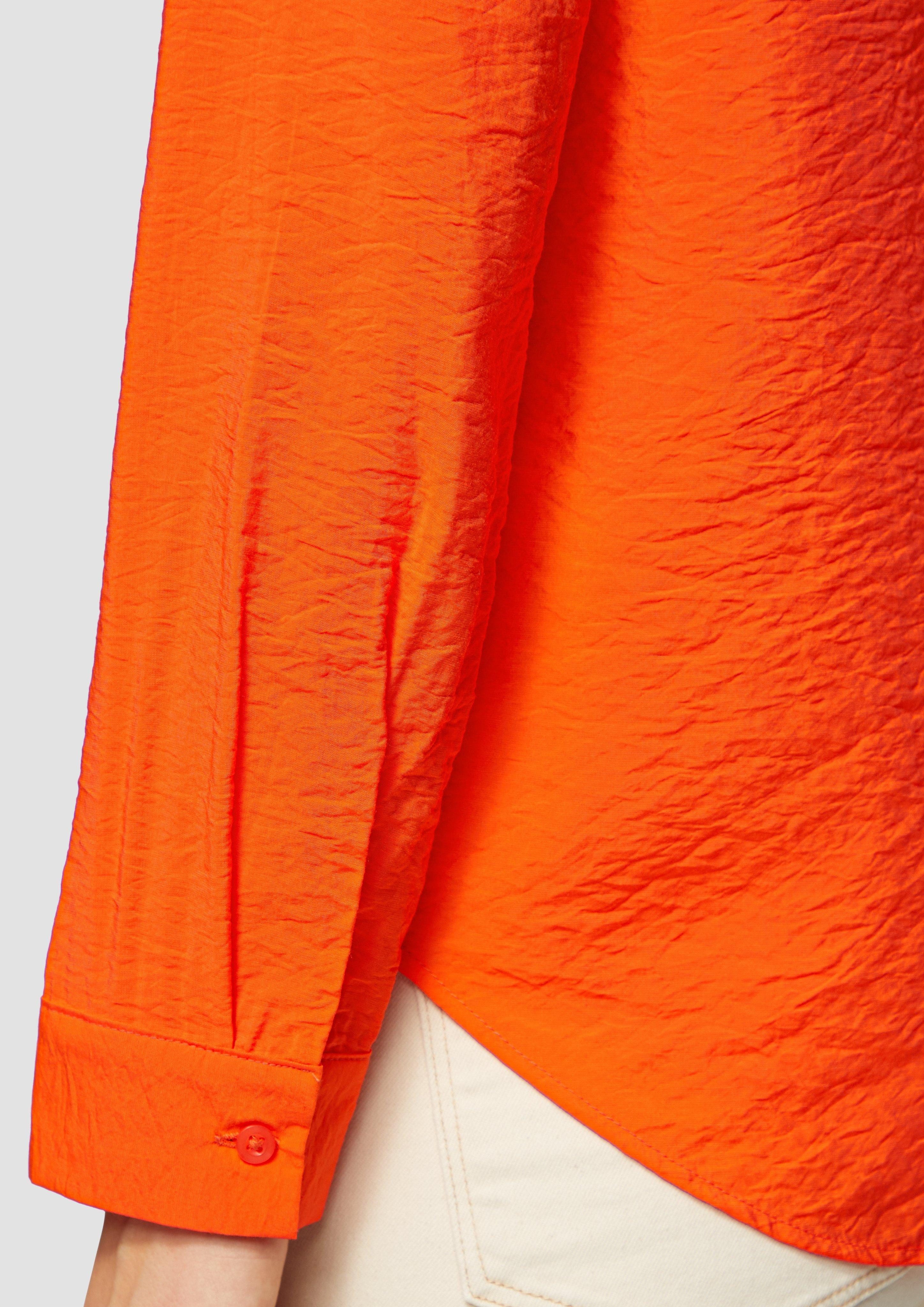 s.Oliver Langarmbluse Strukturierte Bluse aus Viskosemix günstig online kaufen