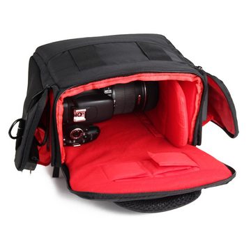 K-S-Trade Kameratasche für Panasonic Lumix DC-GH6, Kameratasche Fototasche Umhängetasche Schultertasche Zubehör