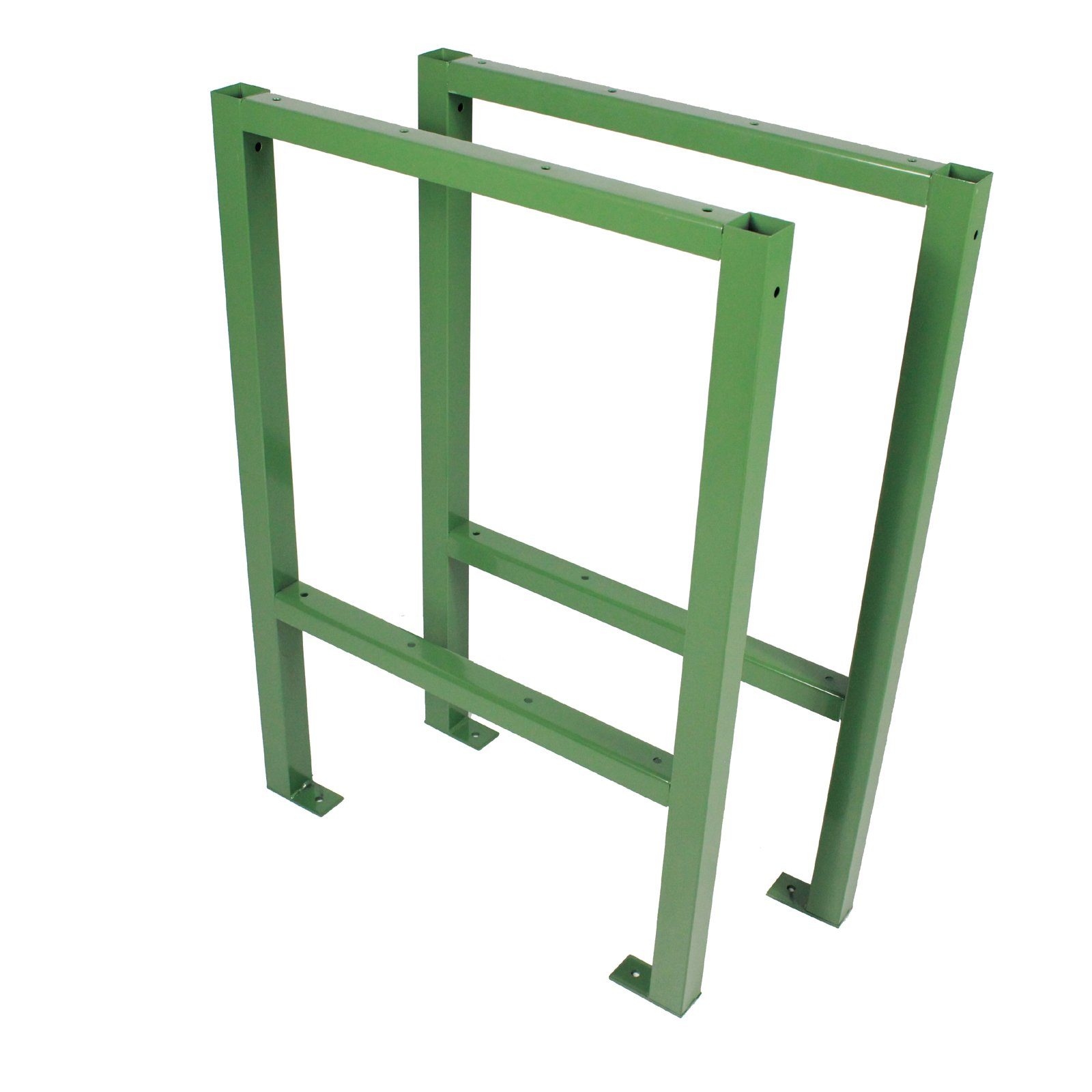 TRUTZHOLM Werkbank Werktisch Untergestell Stahlgestell Paar Traglast bis  200 kg Paar grün, (Set), Stabile Konstruktion aus Vierkantrohr