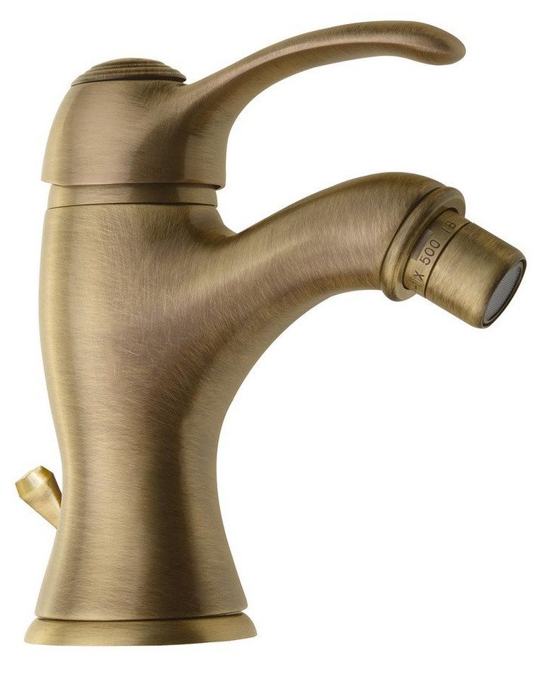 Sapho Bidetarmatur KIRKÉ Bidetarmatur mit Ablauf, Bronze Sapho-KI03B