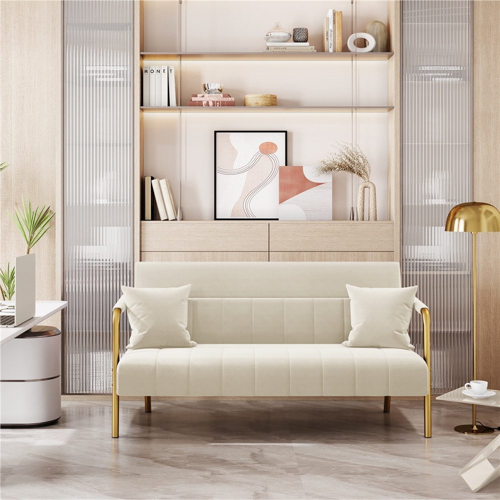 Yaheetech Sofa 1/2-Sitzer Polstersofa, Loveseat fürs Wohnzimmer, mit 2 Lend günstig online kaufen