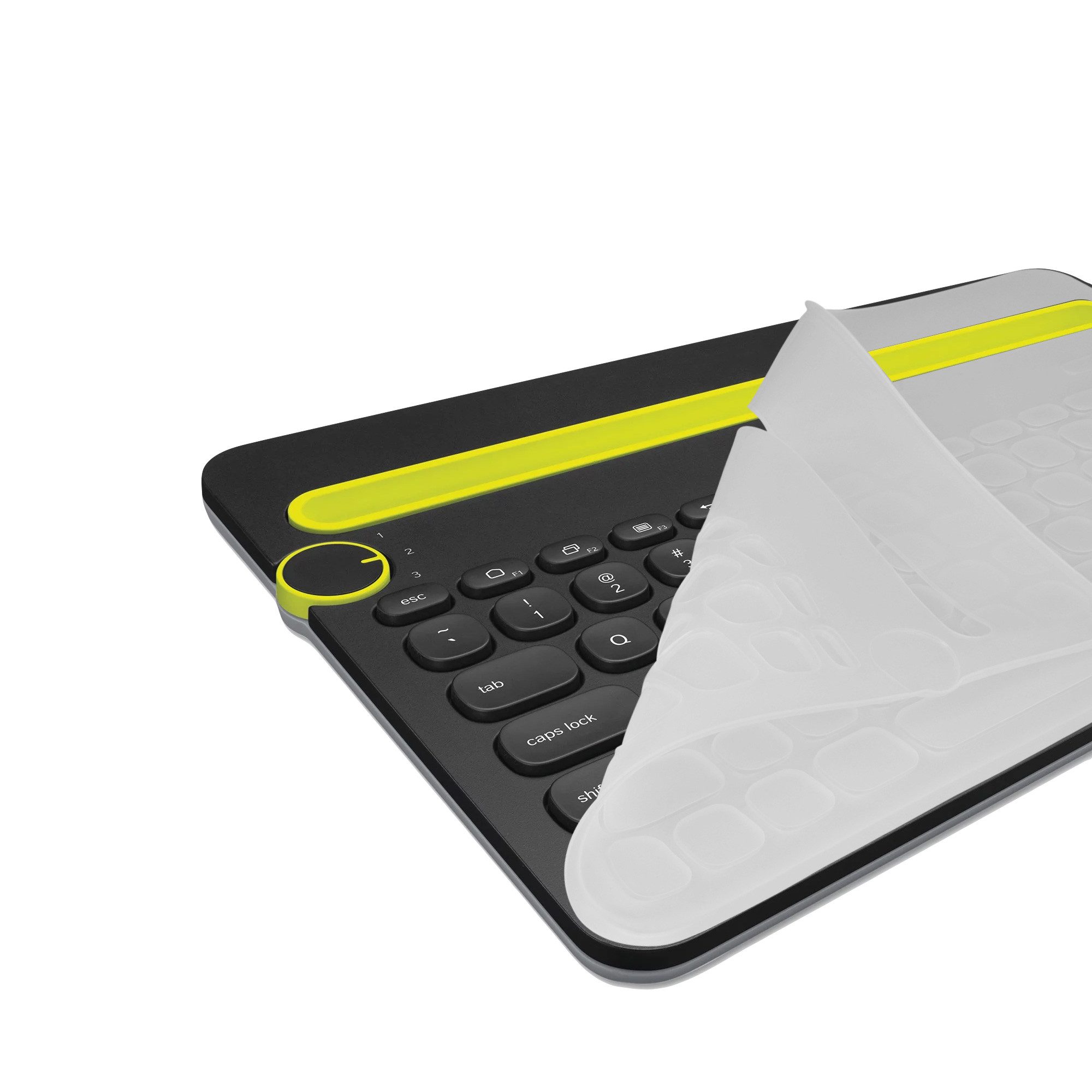 kwmobile Etui Silikon Tastaturschutz für Logitech K480, QWERTY US Keyboard Cover Abdeckung - Transparent