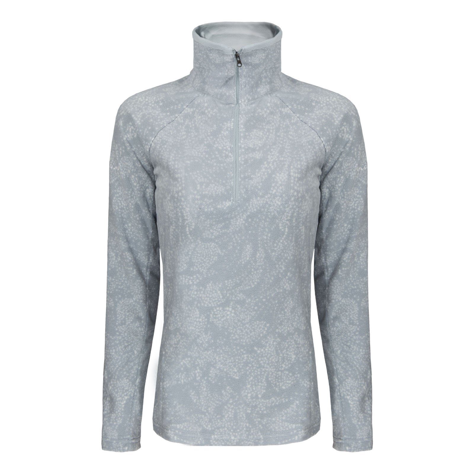 Columbia Strickfleece-Pullover Glacial™ IV Print 1/2 Zip mit aufgesticktem Schriftzug am Arm