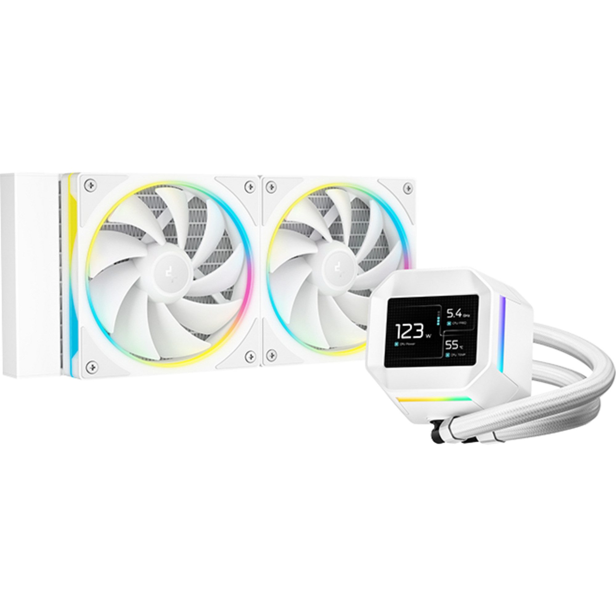 DeepCool CPU Kühler DeepCool LM240 WH, Wasserkühlung