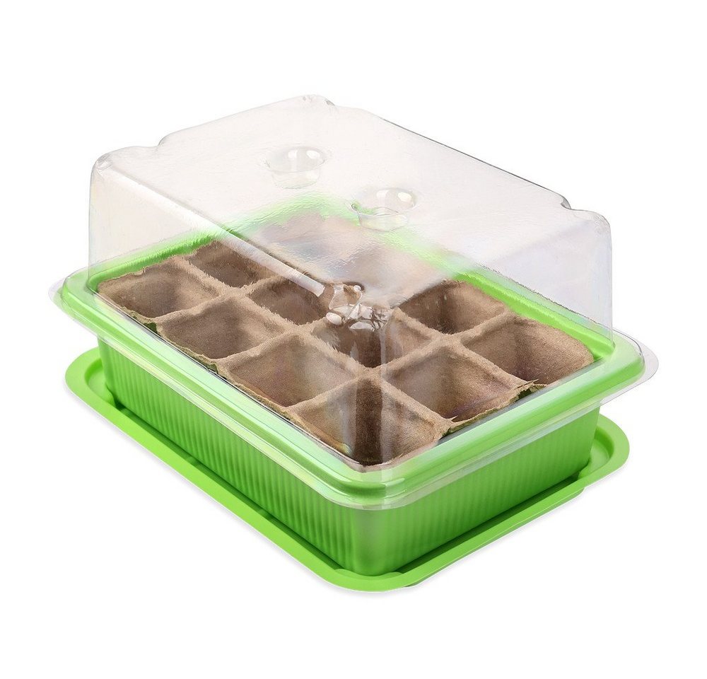 Thumbnail - Schramm Frühbeet Schramm® 2 Stück Anzucht Set Gewächshaus 20,5 x 15,5 x 11 cm Anzucht Schale Töpfe Zimmergewächshaus für...