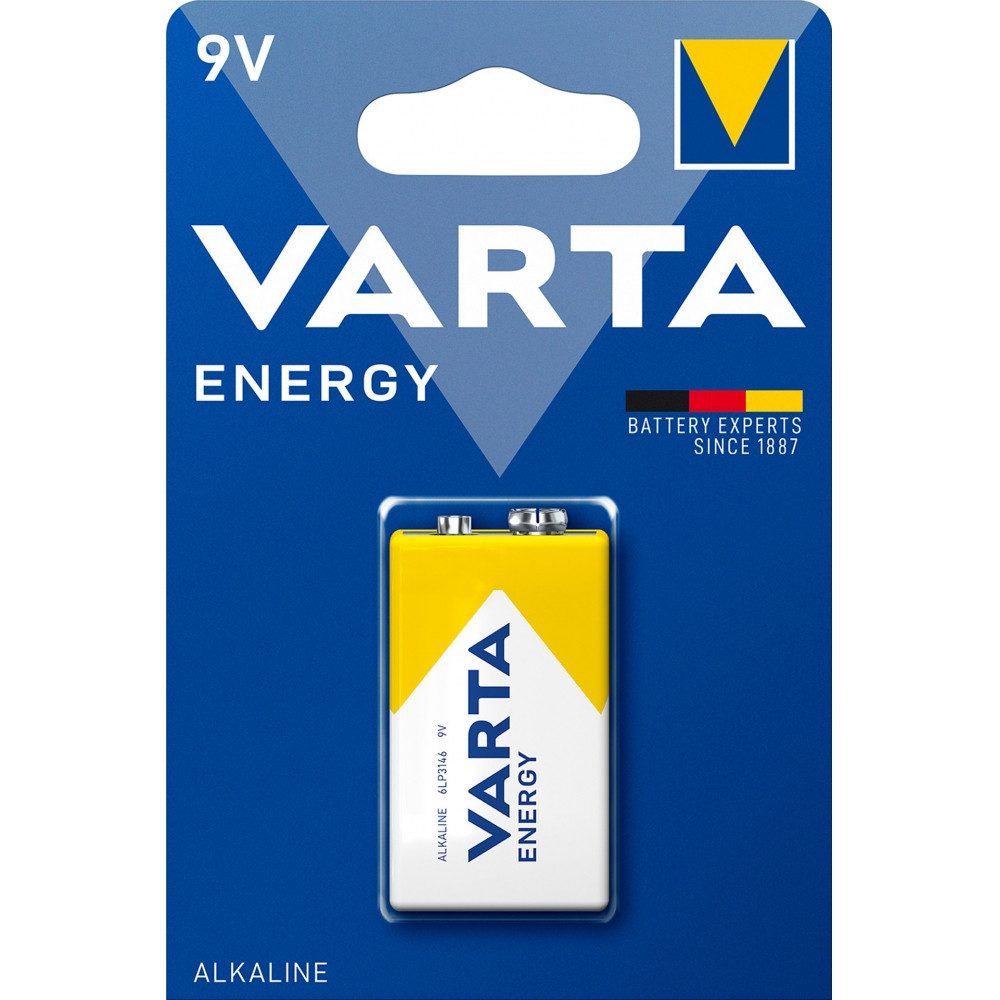 VARTA VARTA 9V Batterie E-Block 6LR61 für Geräte. Akku 6LR61 (9 Volt V), CO2-neutraler Versand