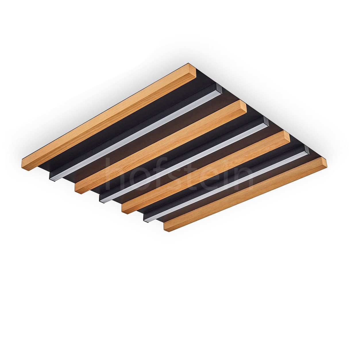 hofstein Deckenleuchte dimmbare Deckenlampe aus Metall/Holz/Kunststoff günstig online kaufen