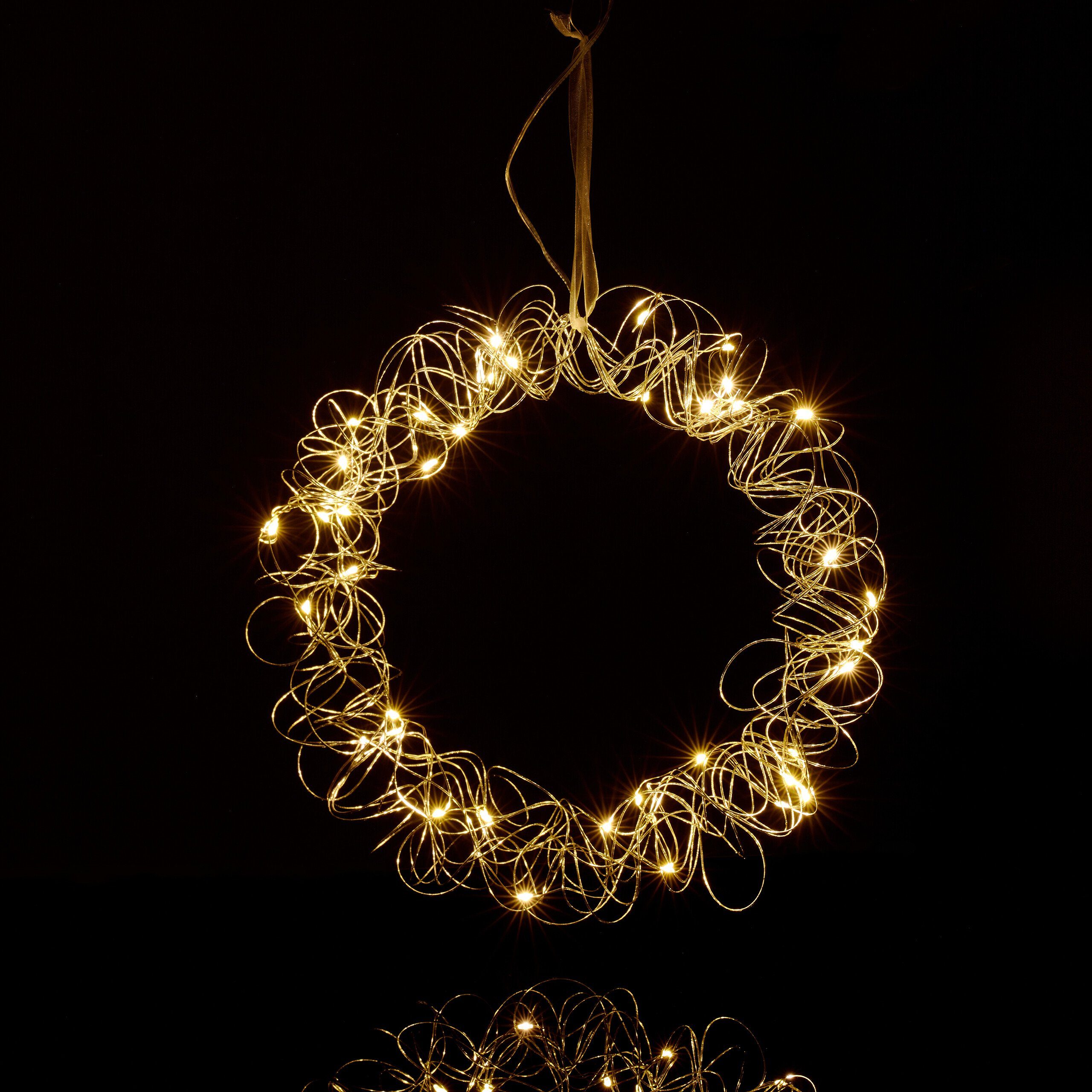 relaxdays LED Dekolicht LED Lichtkranz für das Fenster 30 cm