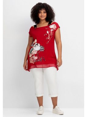 sheego by Joe Browns T-Shirt Große Größen mit Trägern und platziertem Druck