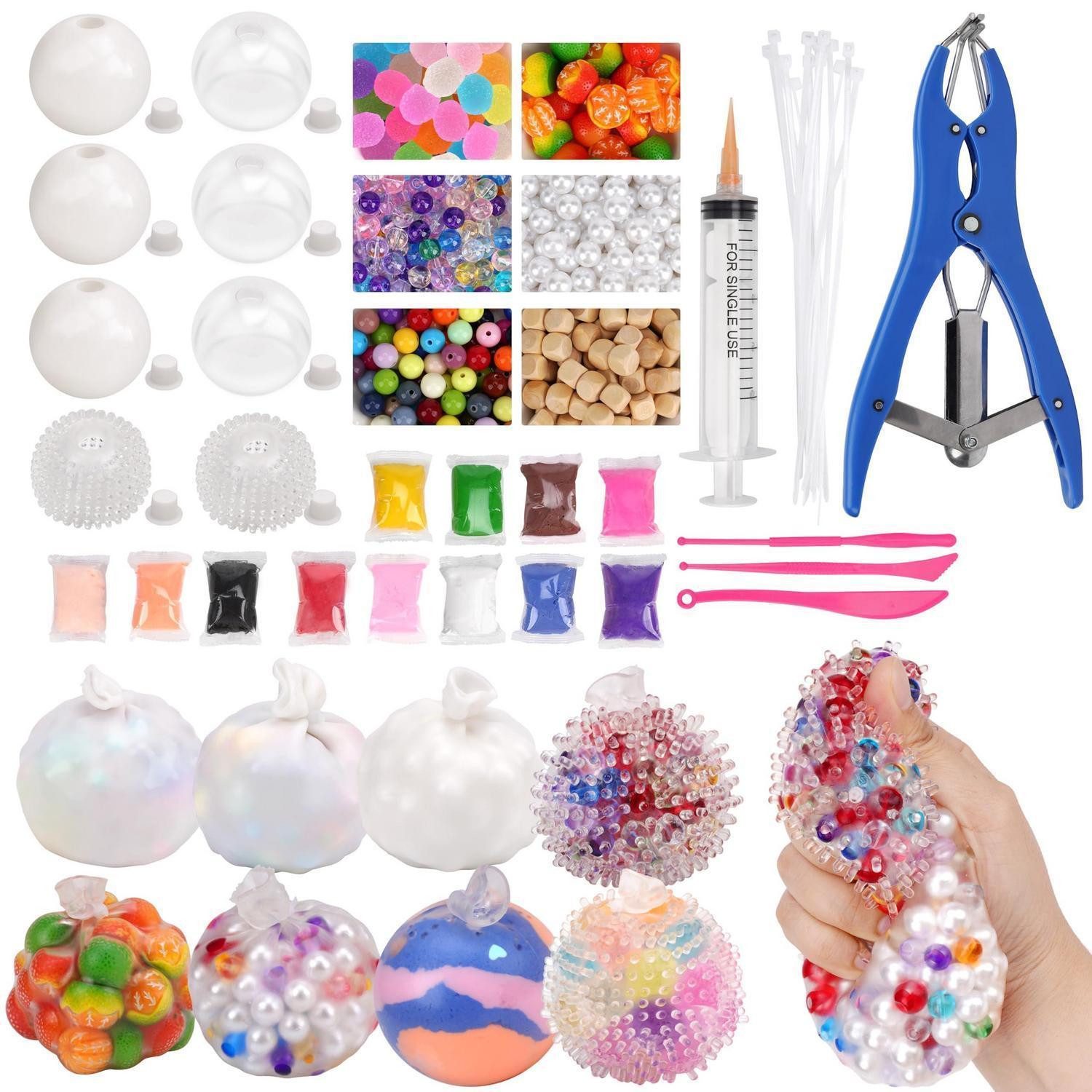 LuxusKollektion Kreativset DIY Stressball Set Squishy Bälle