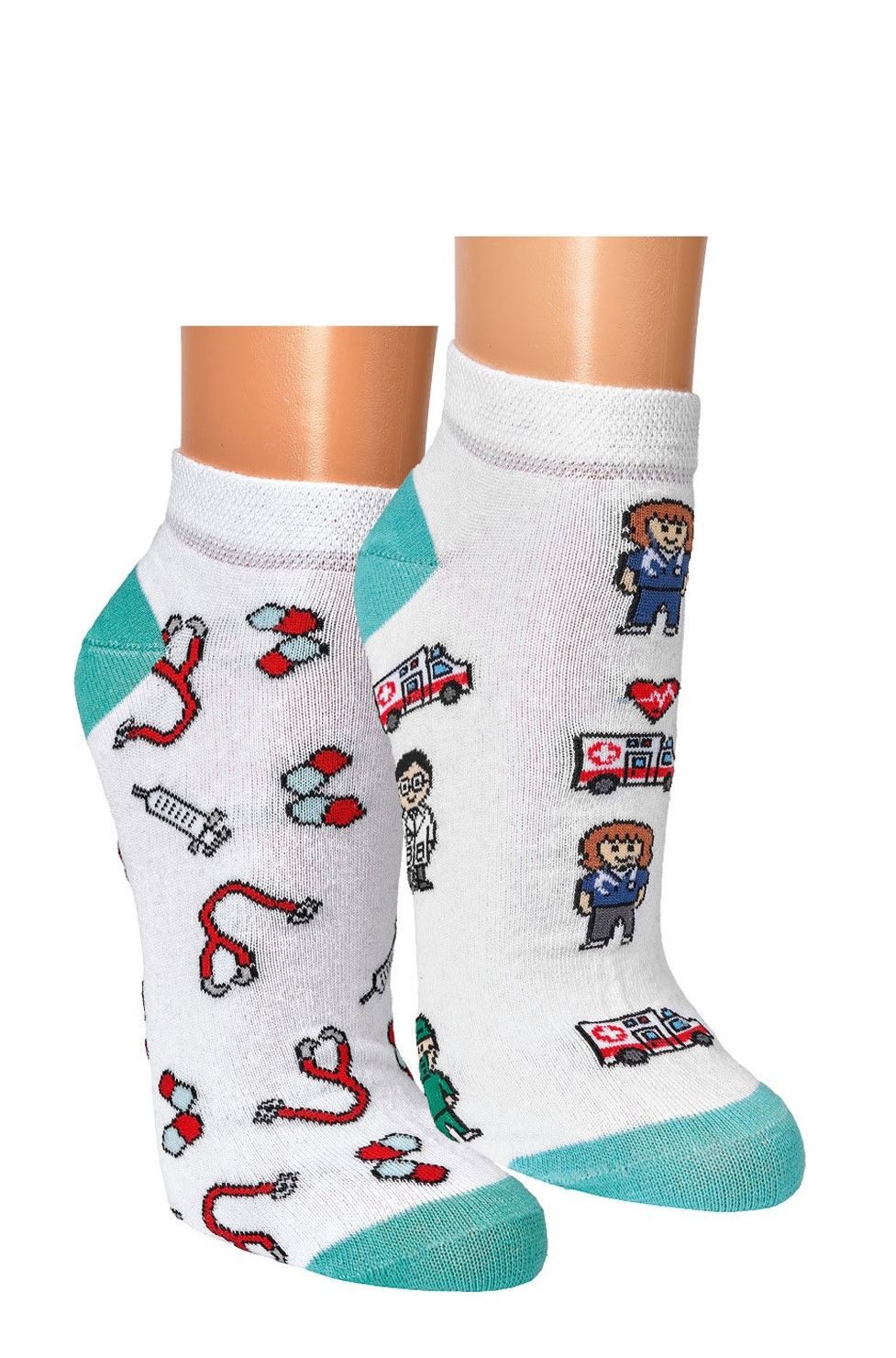 FussFreunde Sneakersocken 2 Paar witzige Fun Sneakersocken Spaß mit Socken lustige Geschenkidee